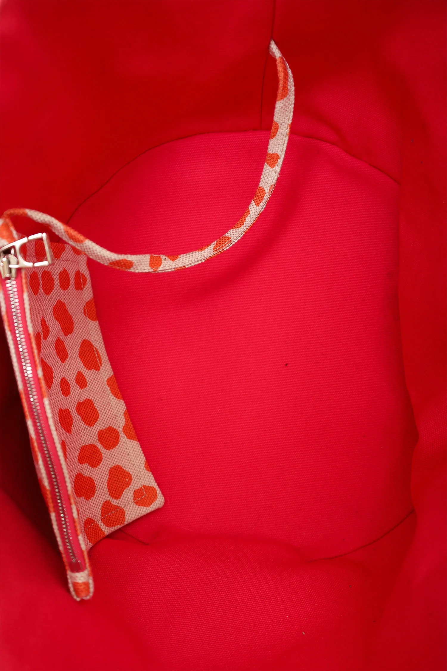 Hermes Kids Line Orange Canvas Animal Print Tote With Pouch - Image 7