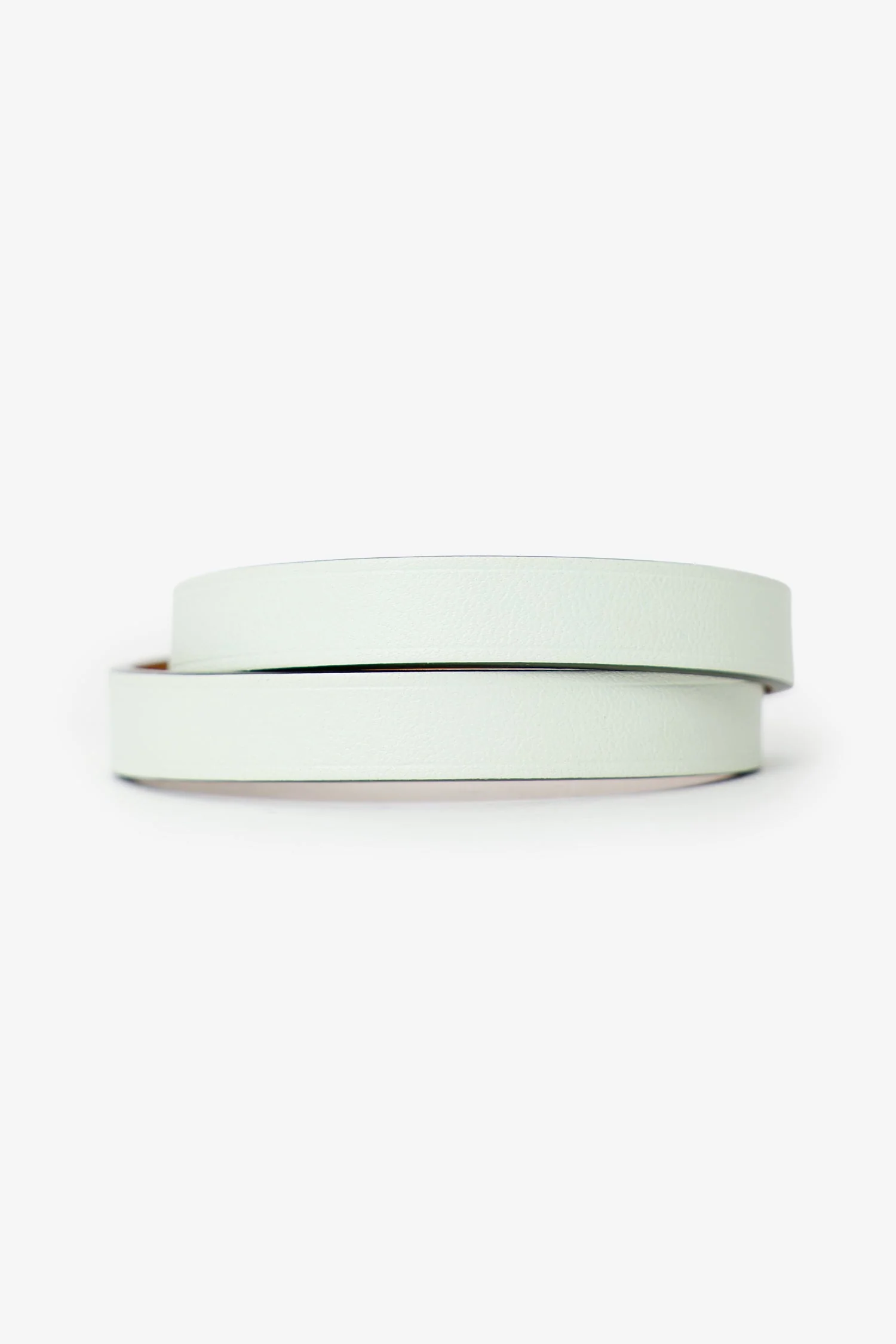 Hermès Light Green Leather Kelly Double Tour Bracelet - Image 3