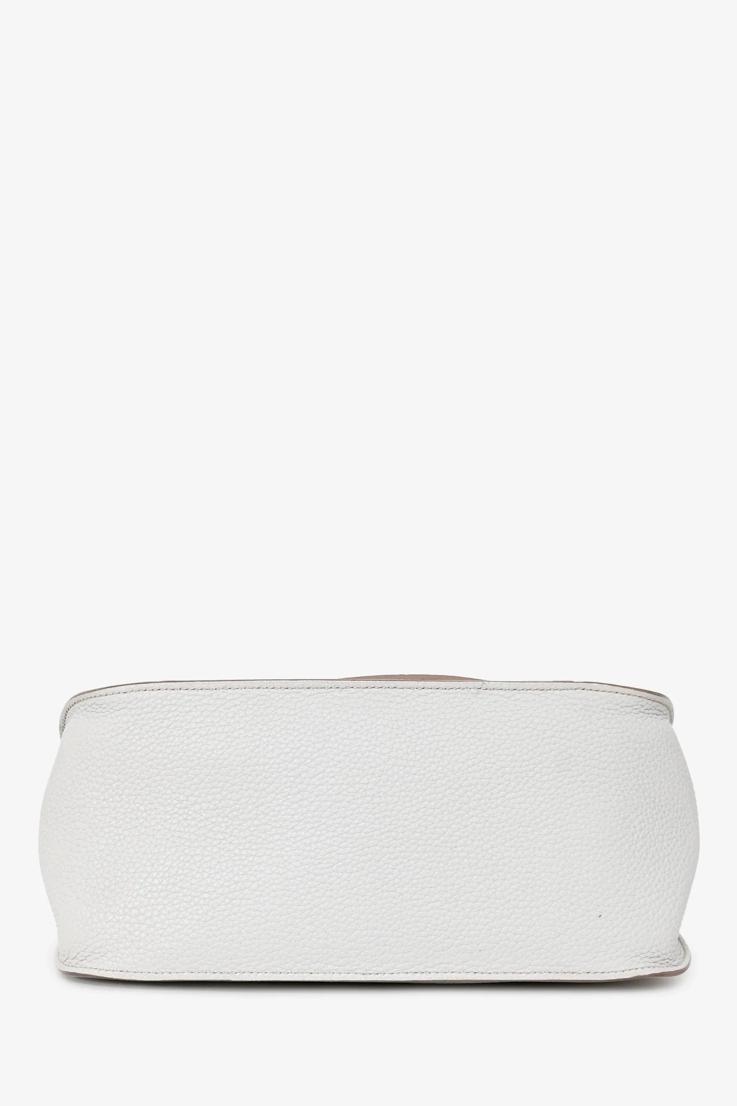 Hermes Light Grey Clemence Leather Jypsiere 28 - Image 5