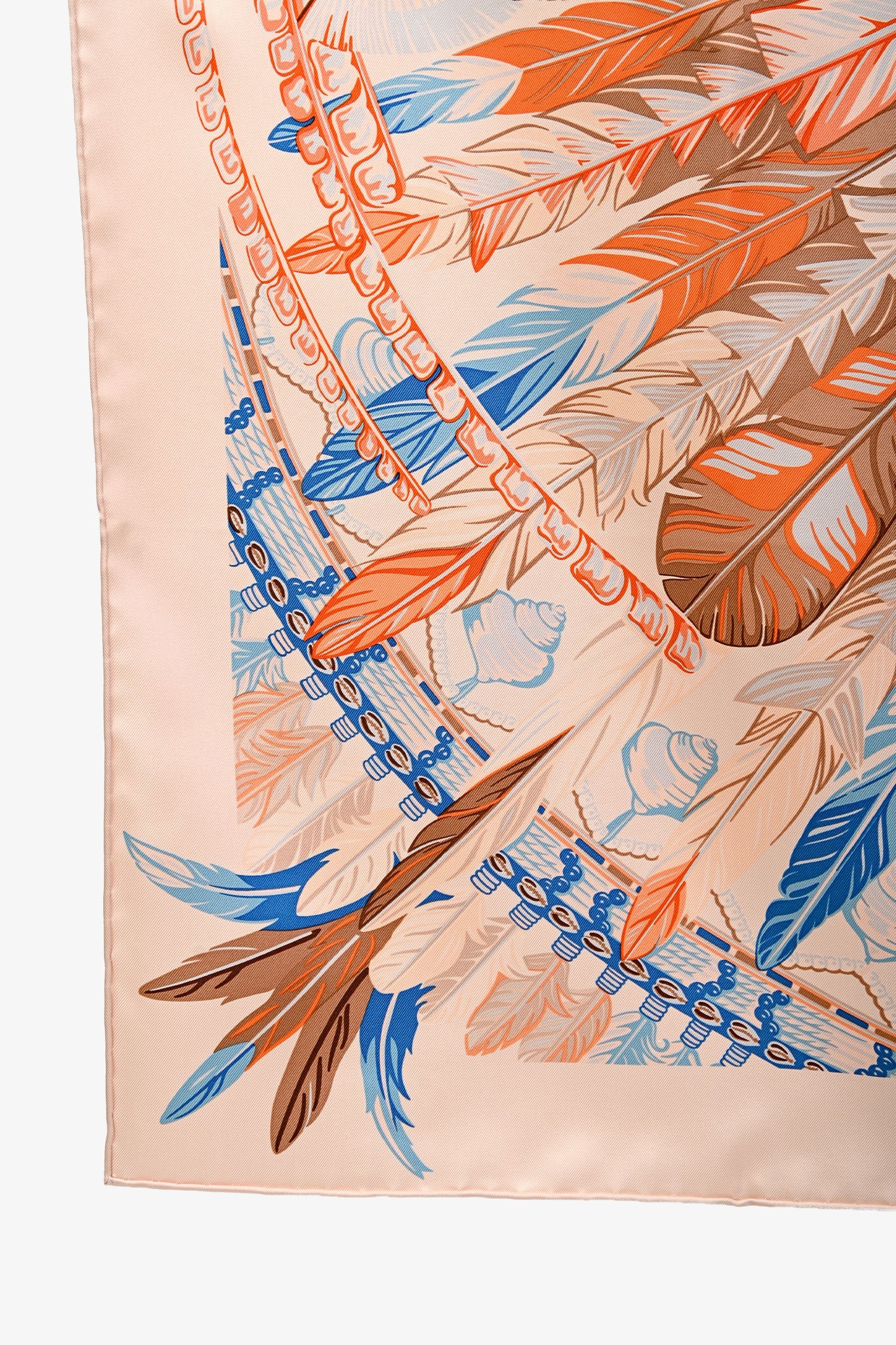 Hermès Light Pink Silk 'Danse Pacifique' Scarf 90 - Image 2