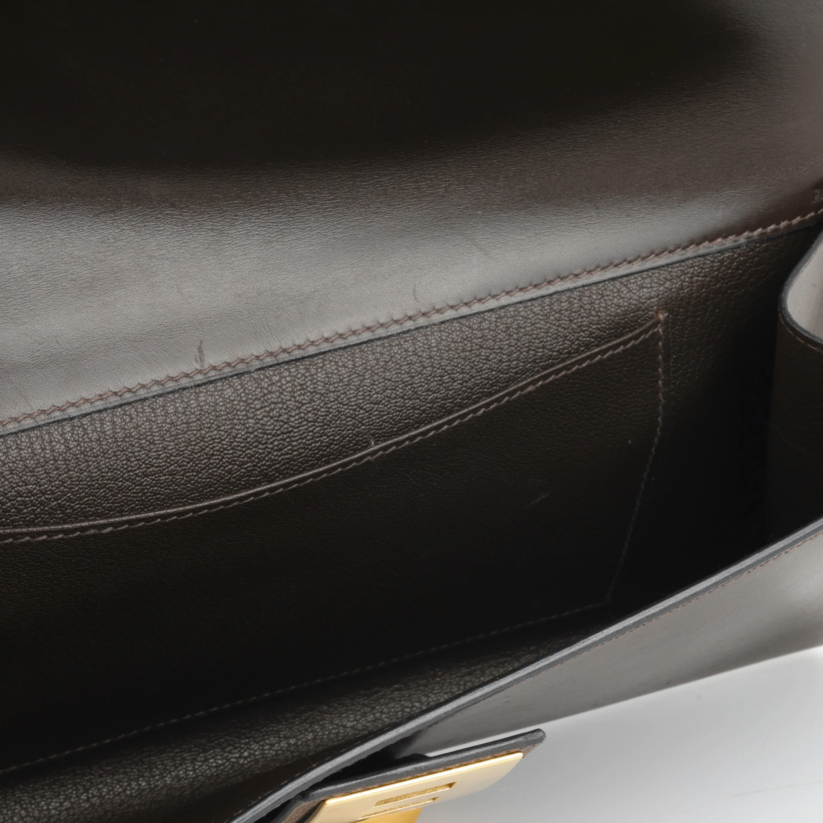 Hermès Medor 29 - Ebene Box Calf | Gold Hardware - Image 6