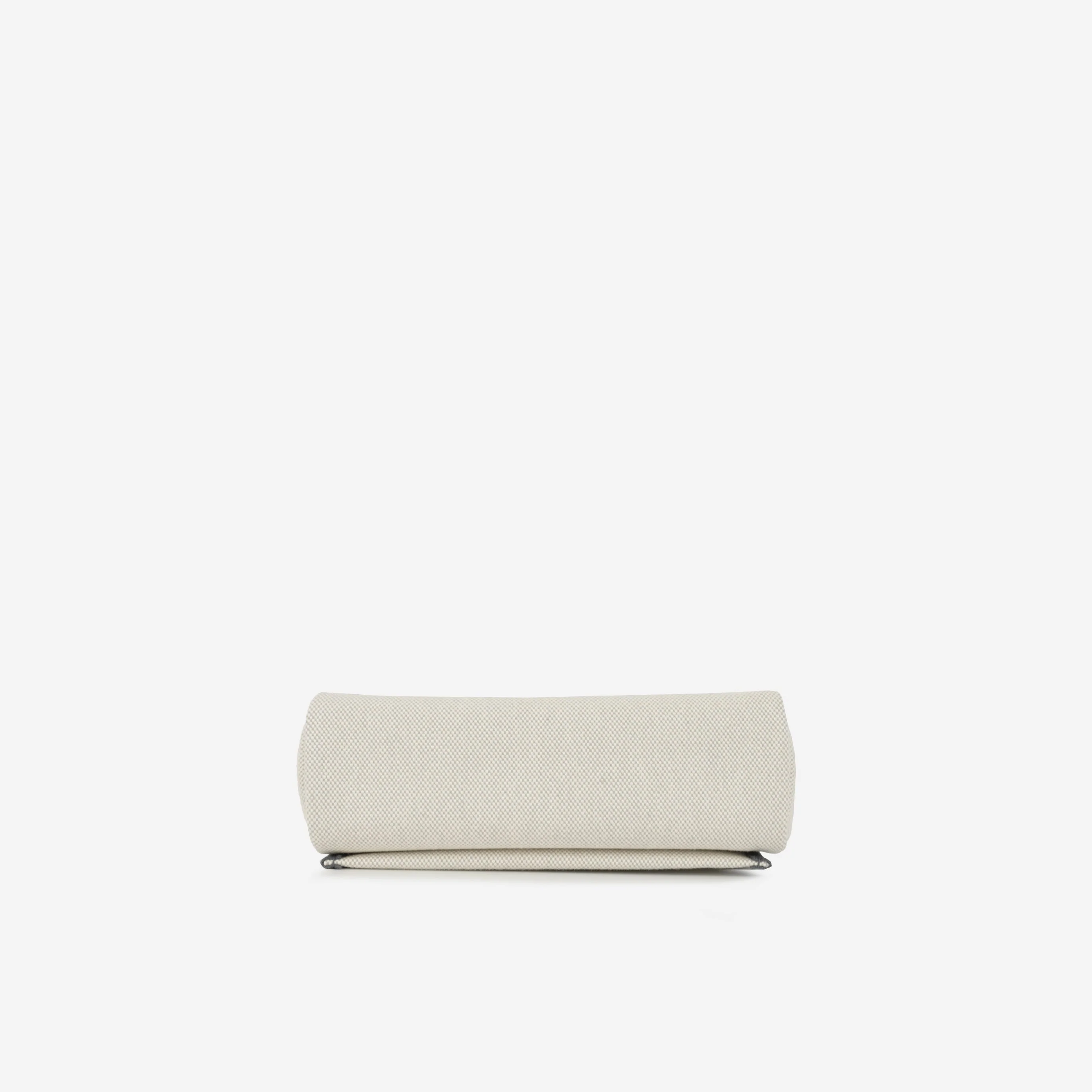 Hermès Mini Herbag 20 - Ecru / Bleu Glacier Canvas / Ardoise hunter | Palladium Hardware - Image 3