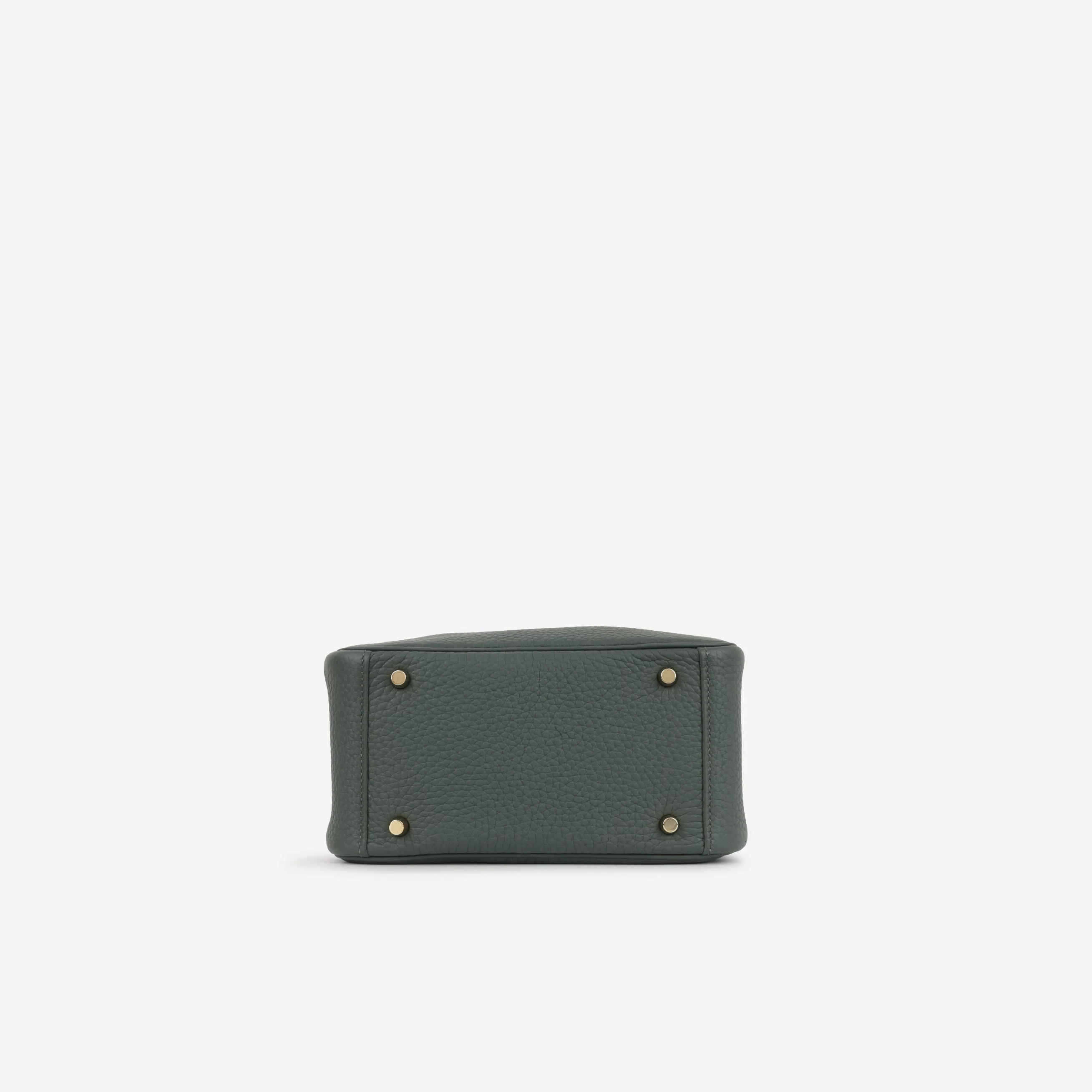 Hermès Mini Lindy - Vert Mangrove Clemence | Gold Hardware - Image 3