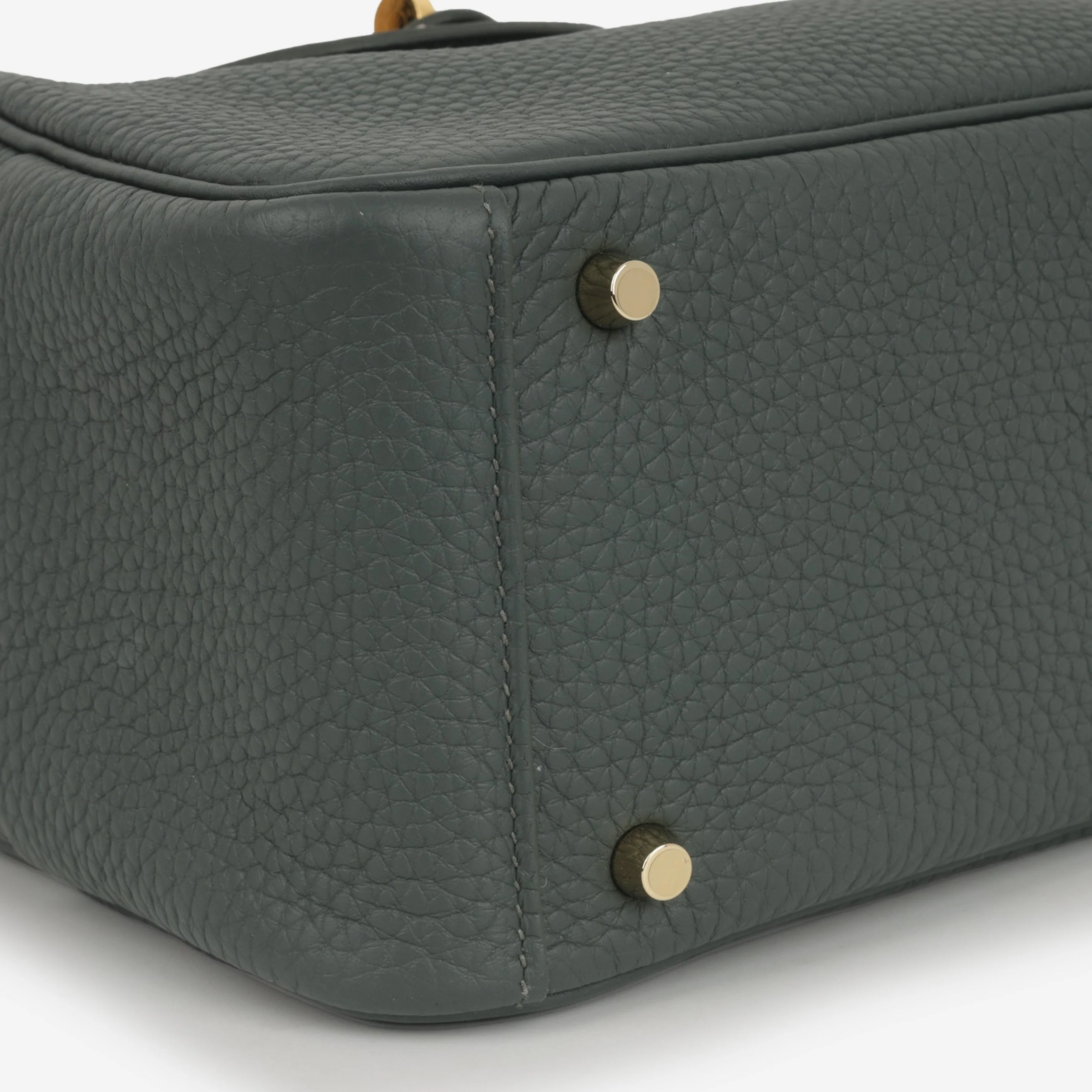 Hermès Mini Lindy - Vert Mangrove Clemence | Gold Hardware - Image 4