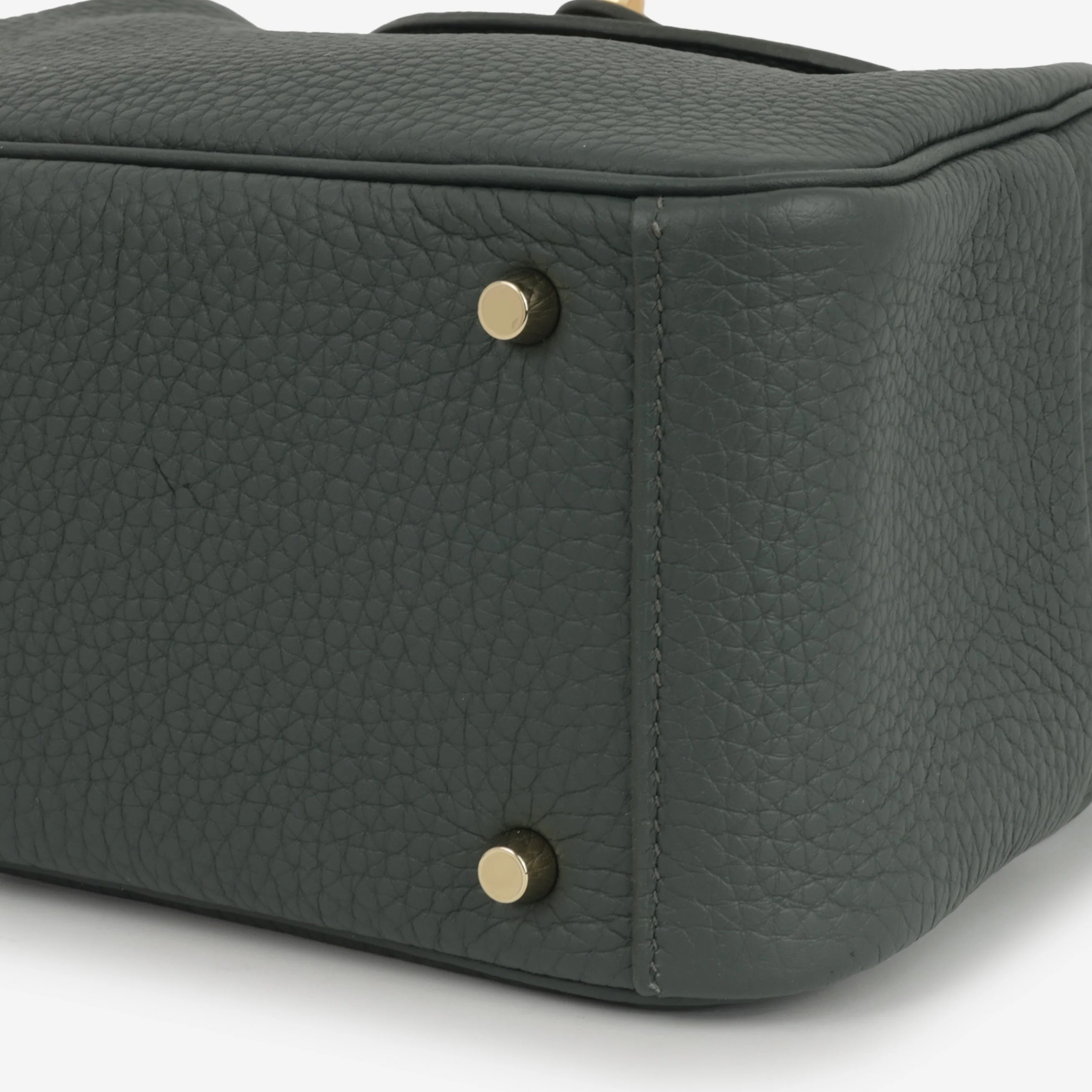 Hermès Mini Lindy - Vert Mangrove Clemence | Gold Hardware - Image 5