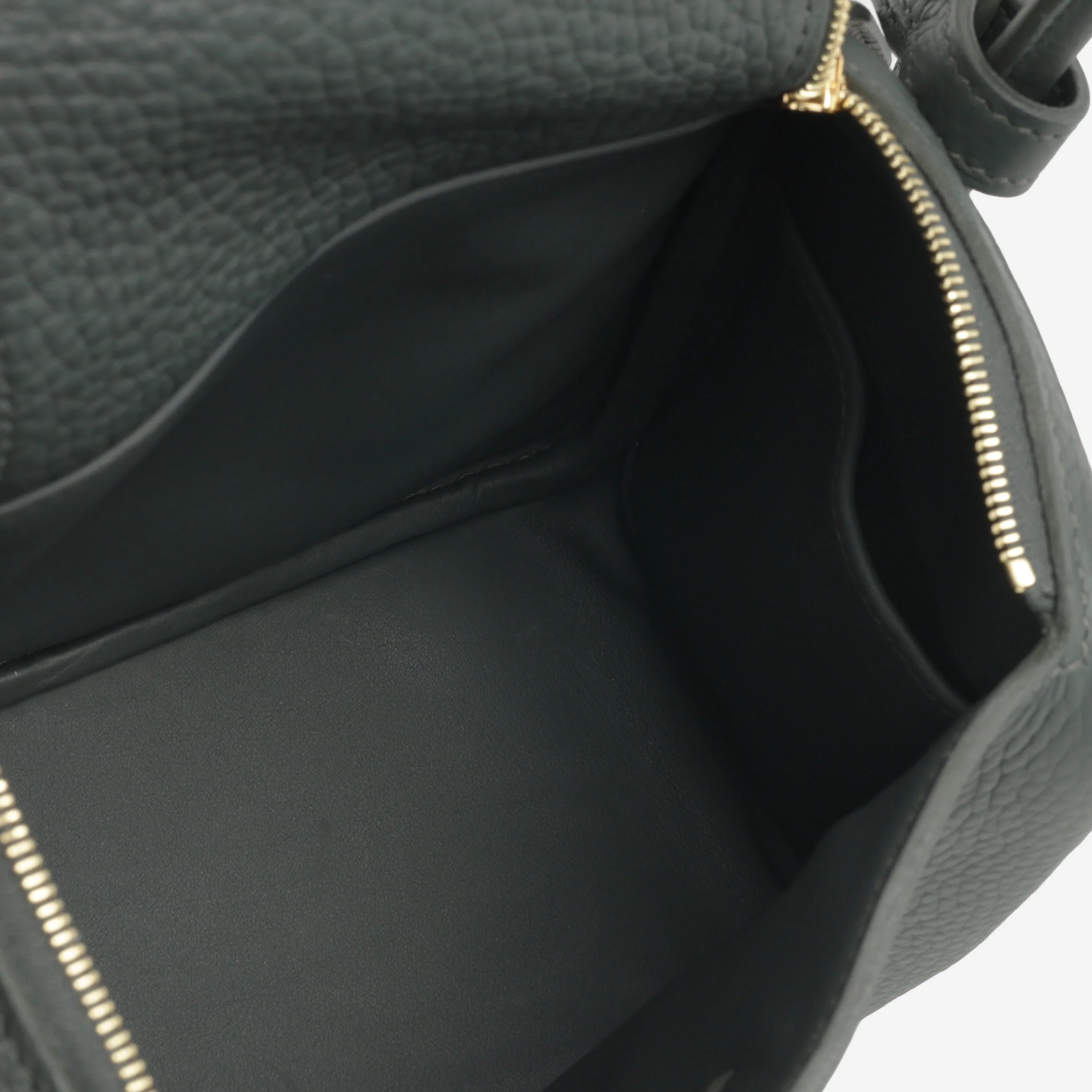 Hermès Mini Lindy - Vert Mangrove Clemence | Gold Hardware - Image 7