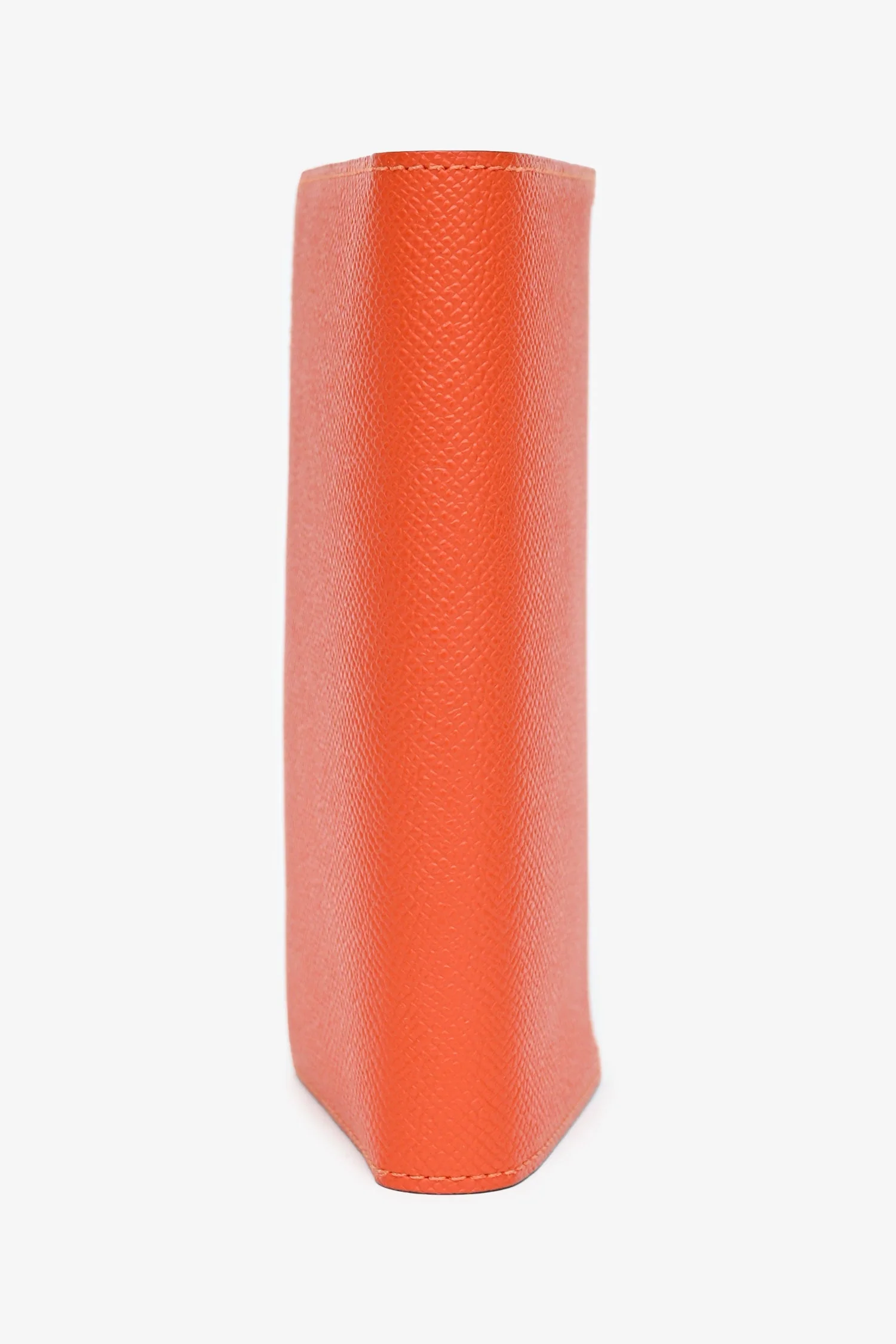 Hermès Orange Epsom Leather Long Bi-Fold Wallet - Image 3