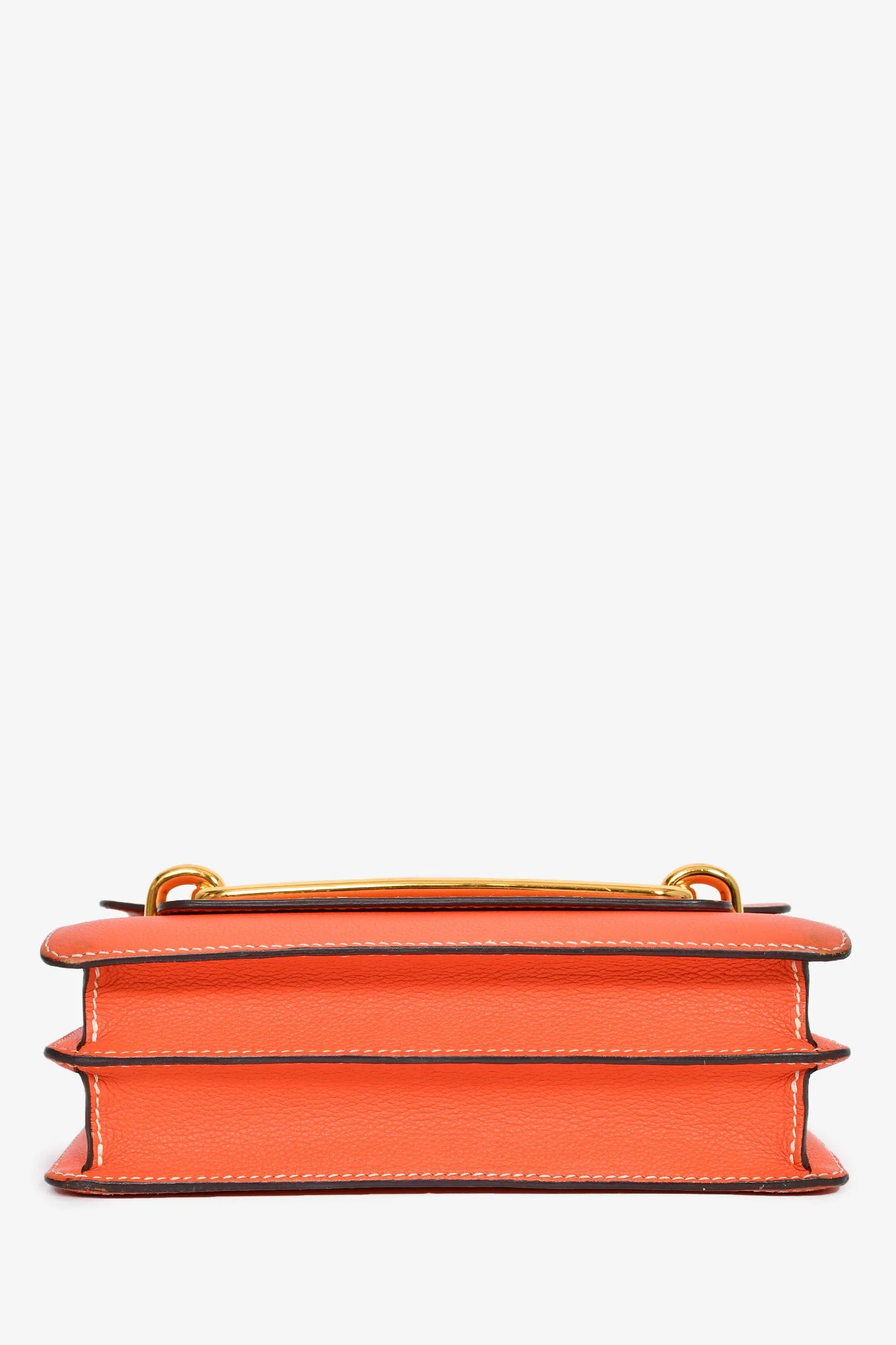 Hermès Orange Evercolour Leather 'Sac Roulis' 23 Crossbody - Image 5