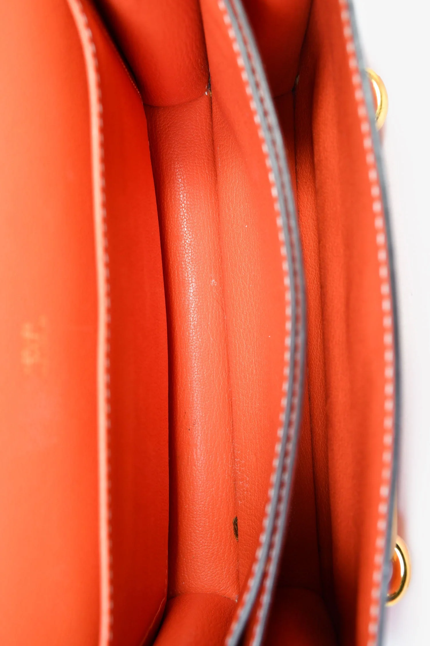 Hermès Orange Evercolour Leather 'Sac Roulis' 23 Crossbody - Image 6