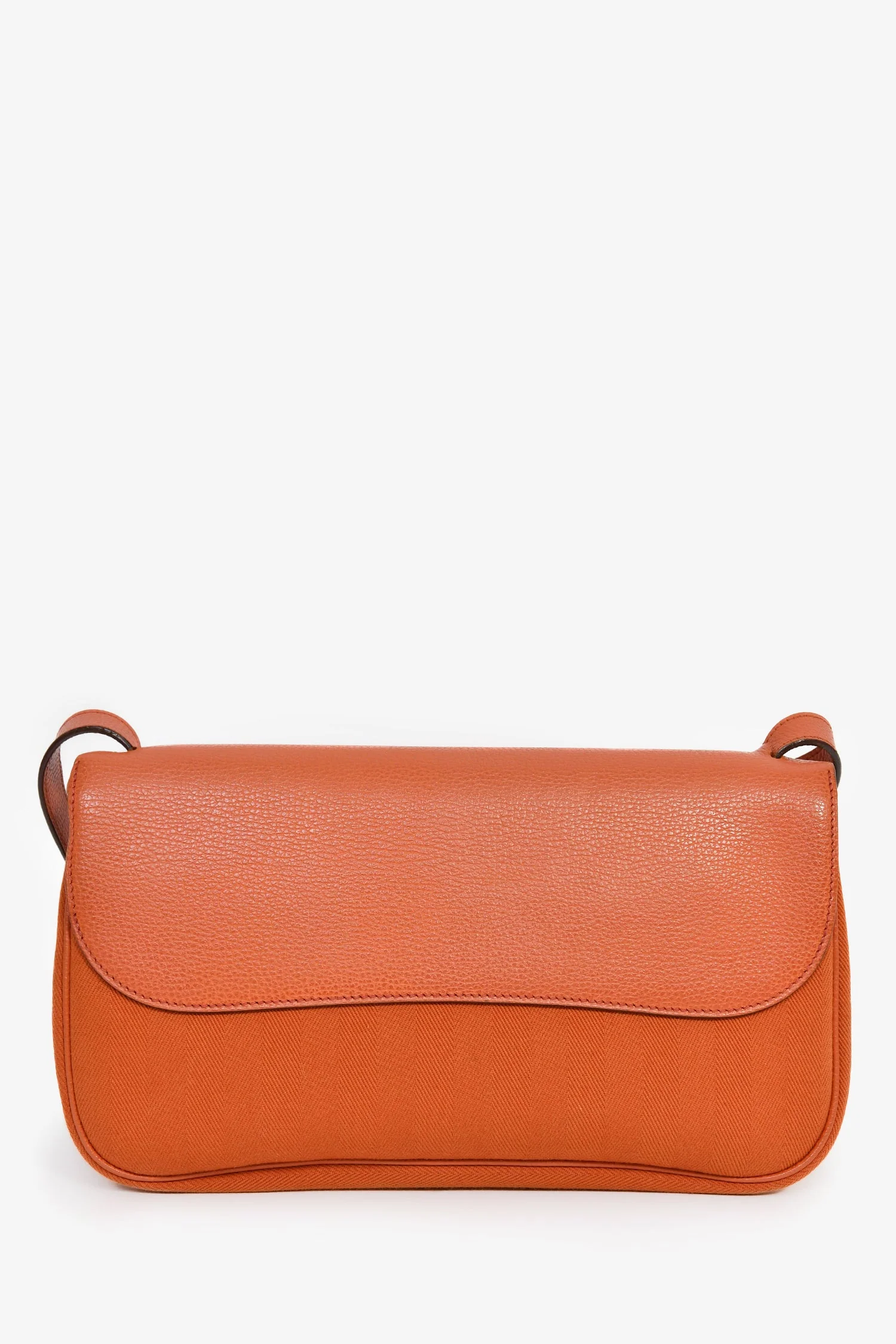 Hermès Orange Leather/Suede 'Colorado' MM Shoulder Bag - Image 2