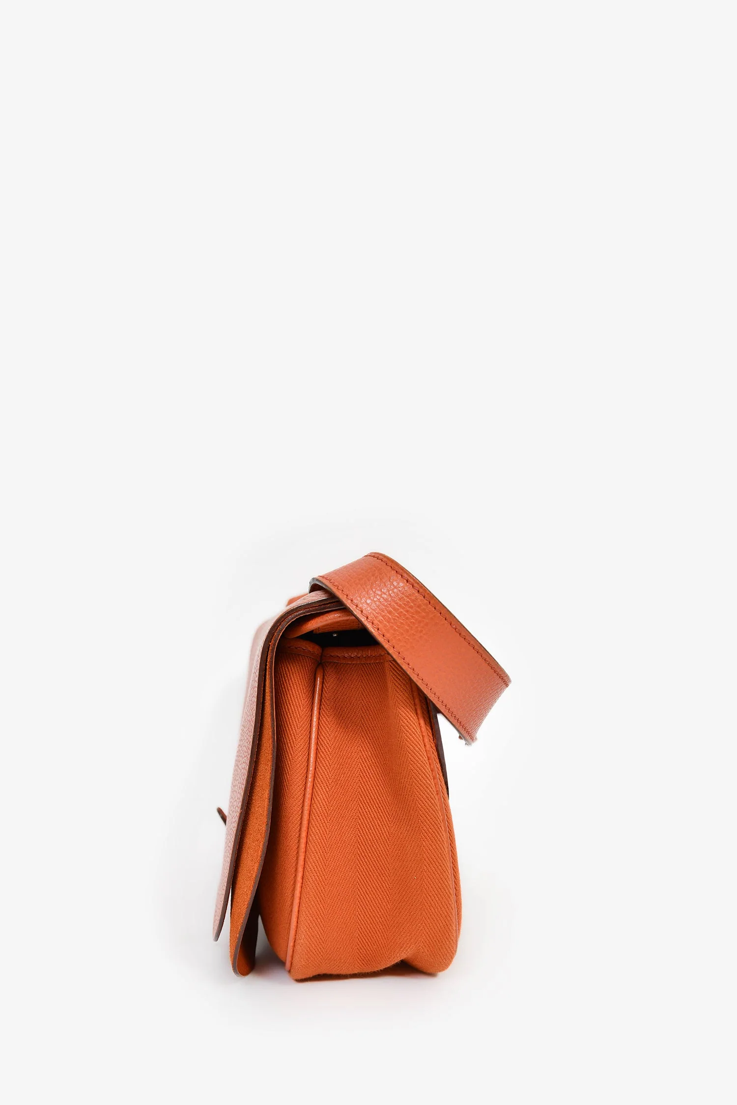 Hermès Orange Leather/Suede 'Colorado' MM Shoulder Bag - Image 4