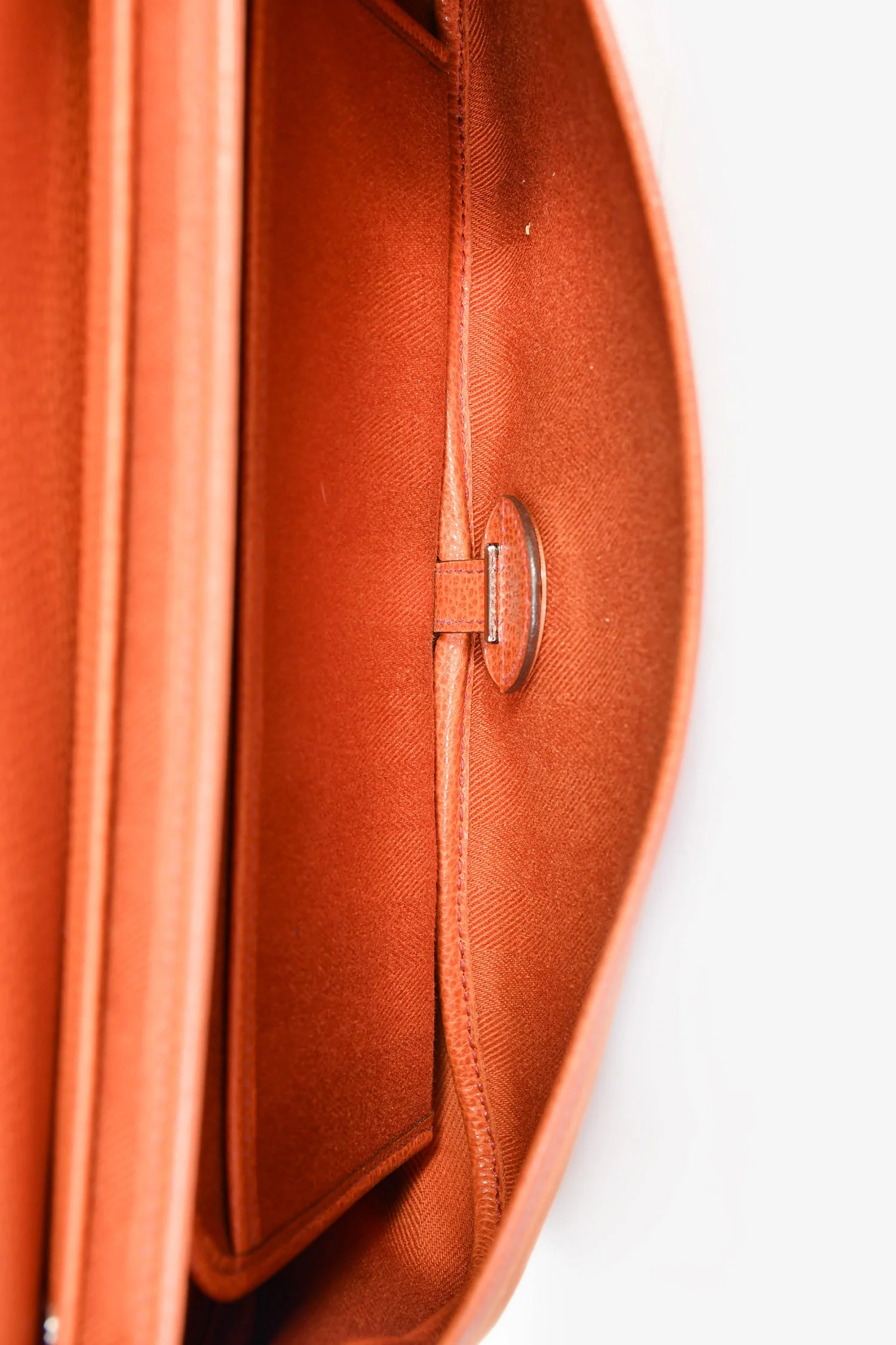 Hermès Orange Leather/Suede 'Colorado' MM Shoulder Bag - Image 6