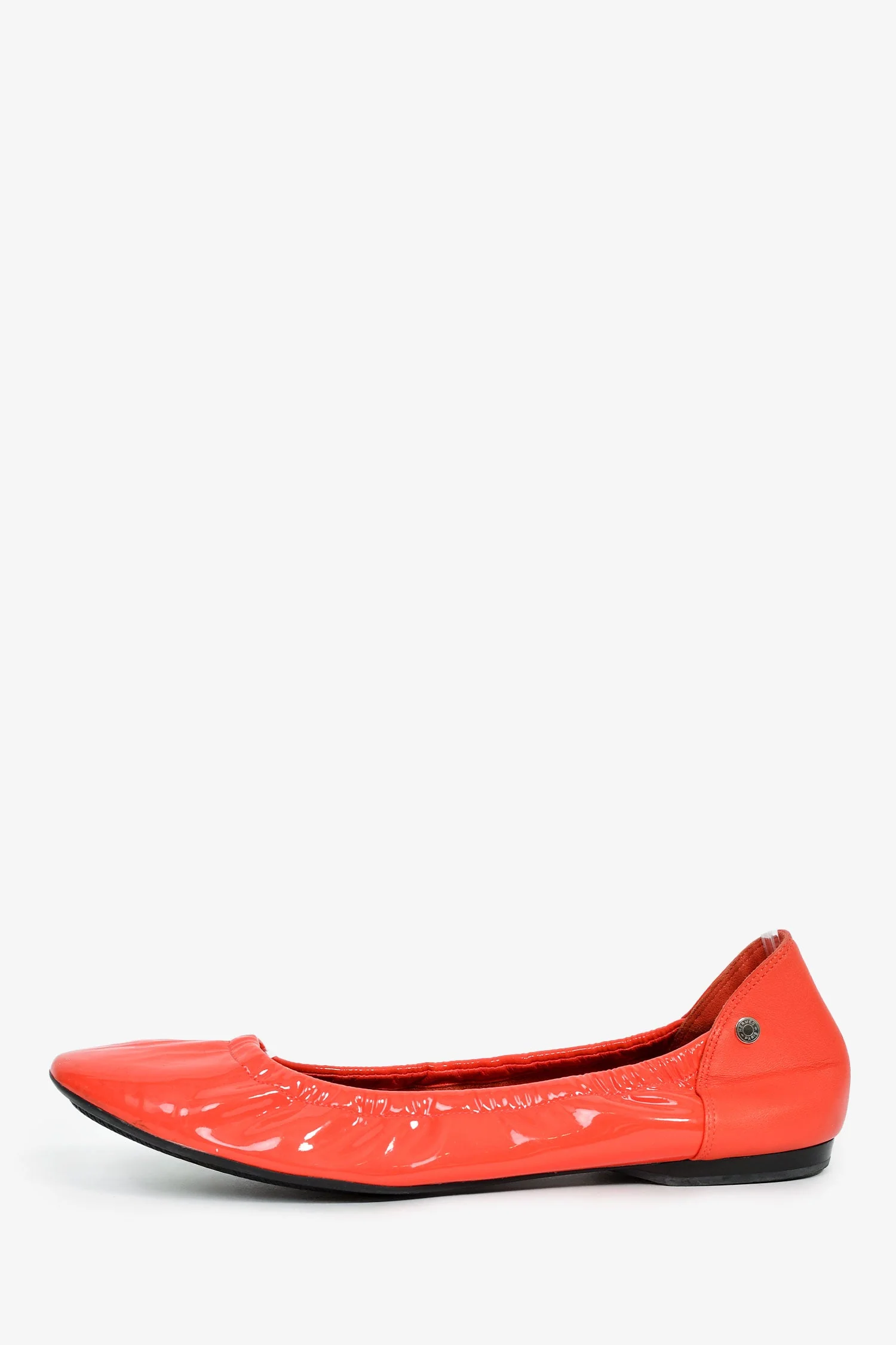 Hermes Orange Patent Ballet Flats Size 36.5 - Image 5