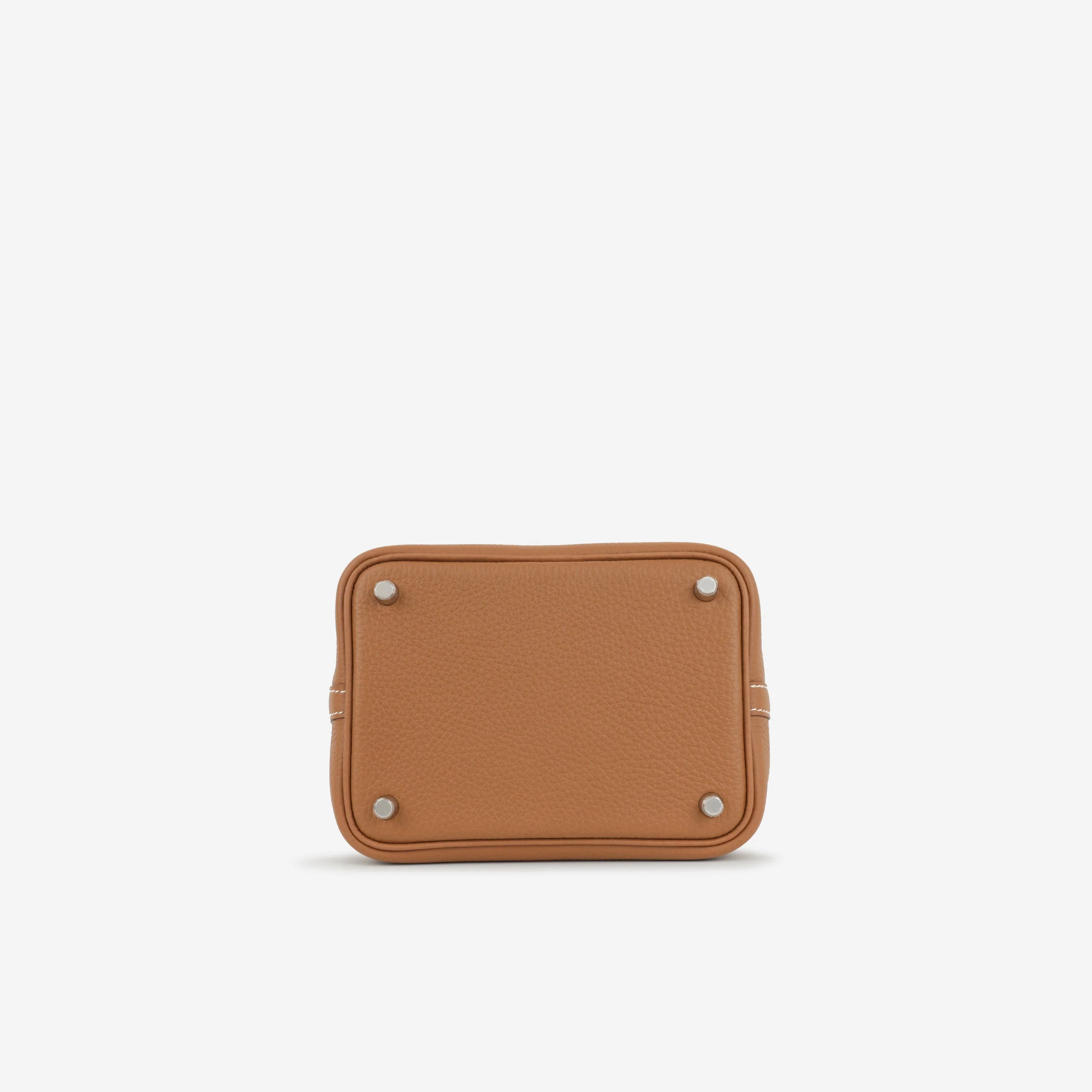 Hermès Picotin 18 Eclat - Gold Clemence / Rose Sakura Swift | Palladium Hardware - Image 4