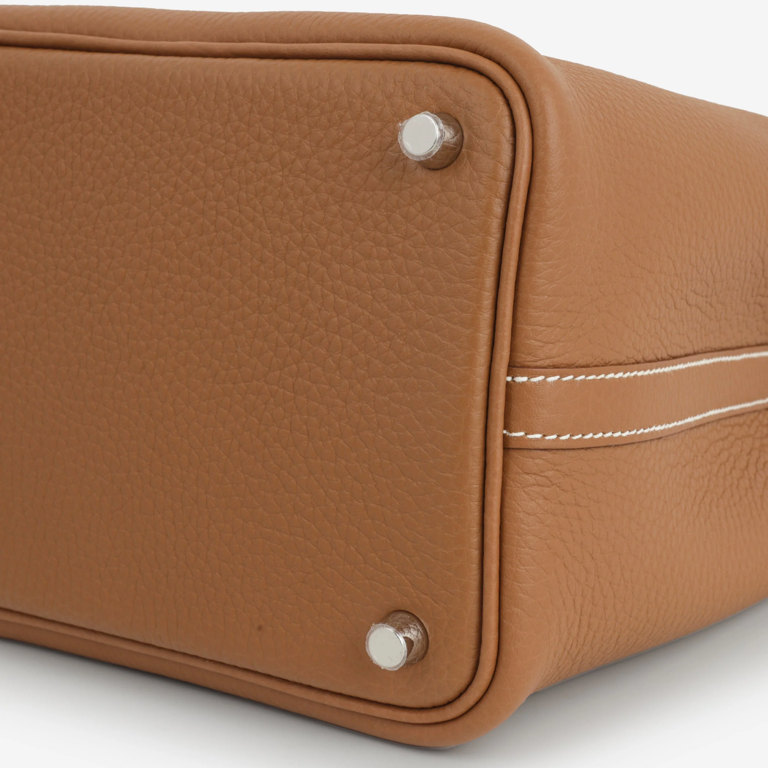Hermès Picotin 18 Eclat - Gold Clemence / Rose Sakura Swift | Palladium Hardware - Image 7