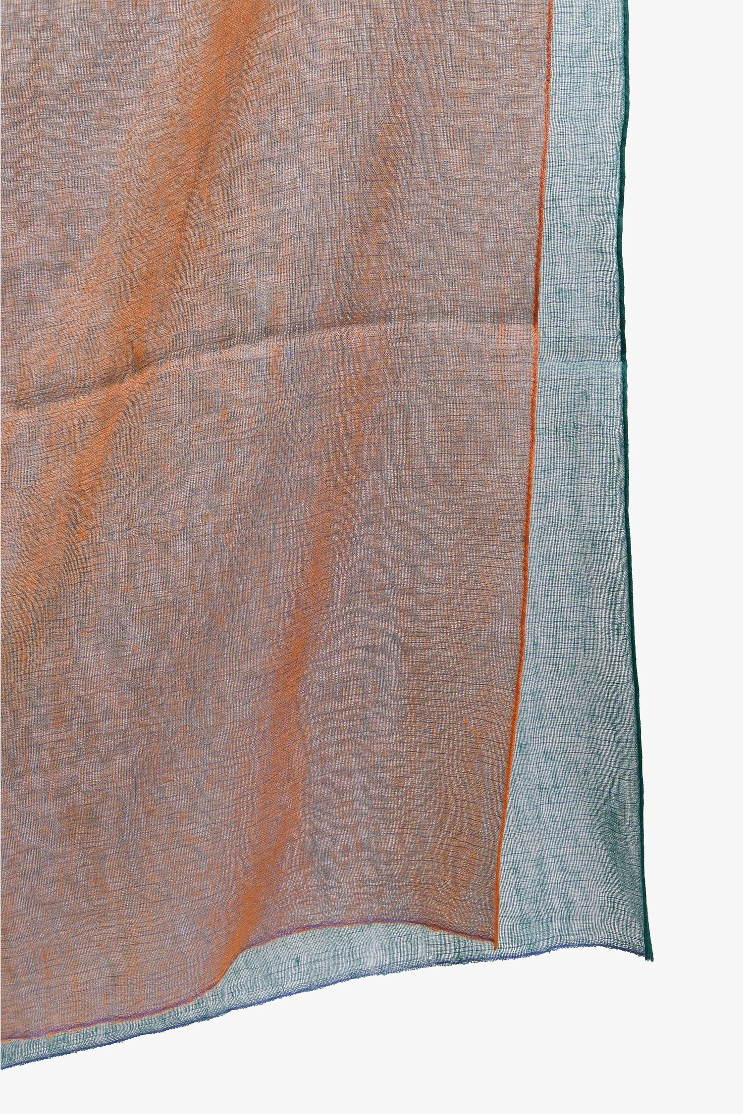 Hermès Purple/Teal Cashmere/Silk Scarf - Image 2