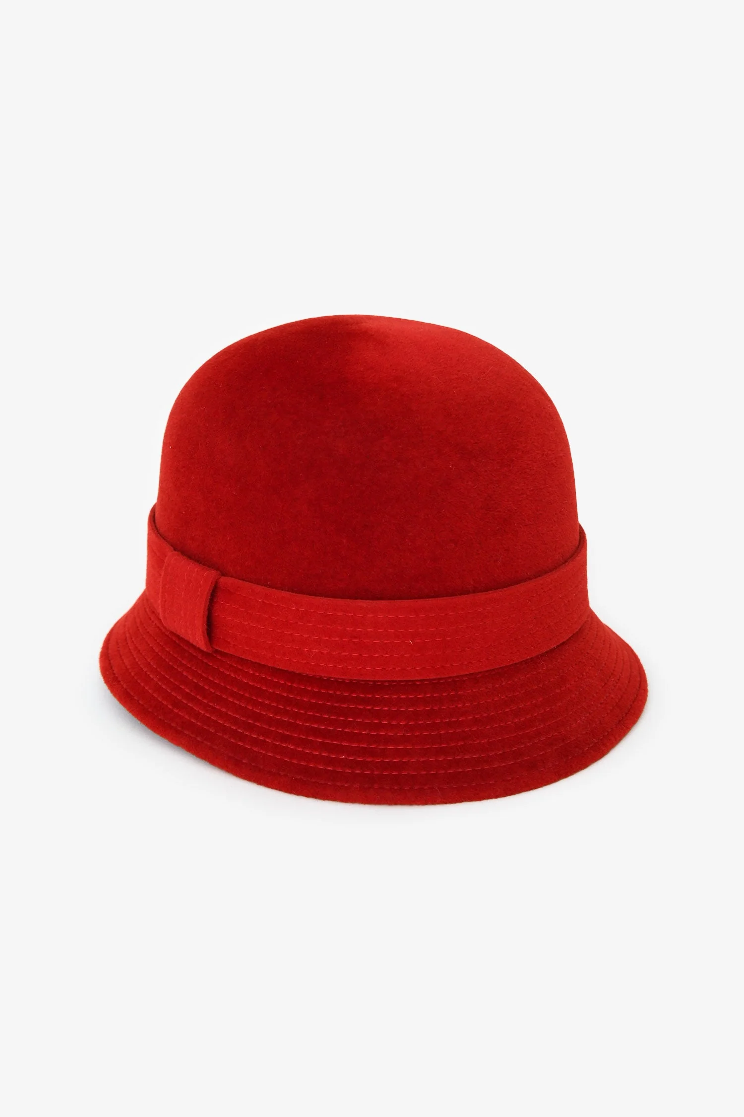 Hermès Red Rabbit Felt Hat Size 57 - Image 2