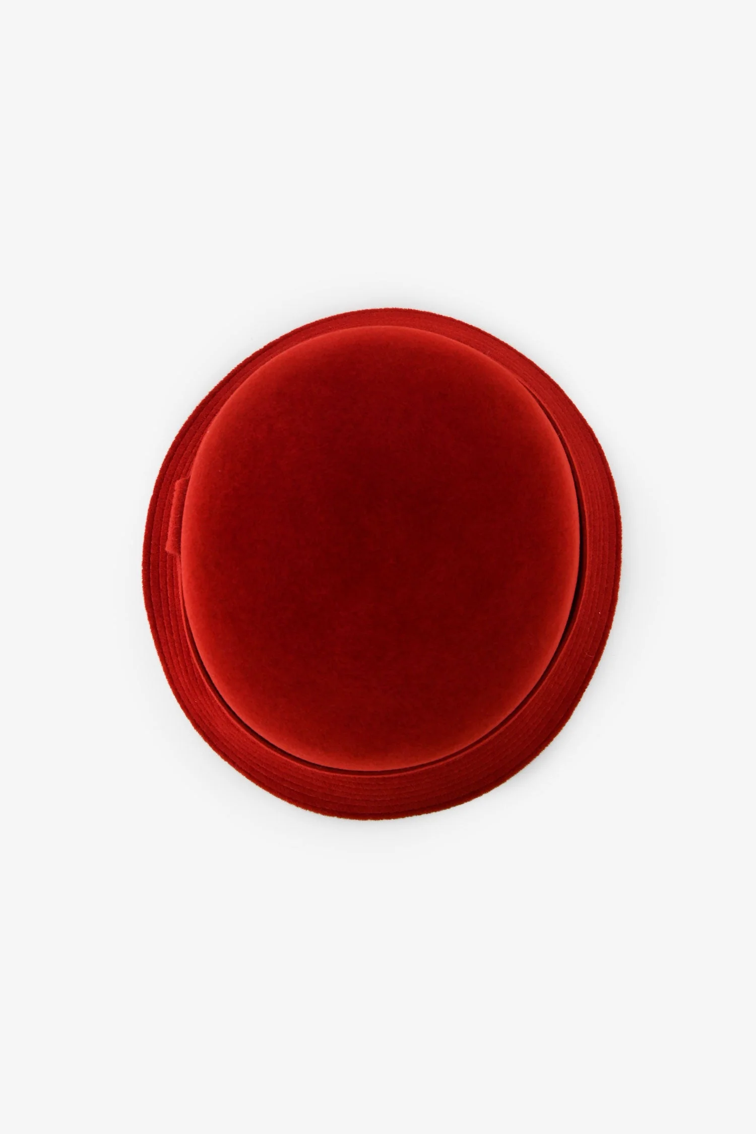 Hermès Red Rabbit Felt Hat Size 57 - Image 3