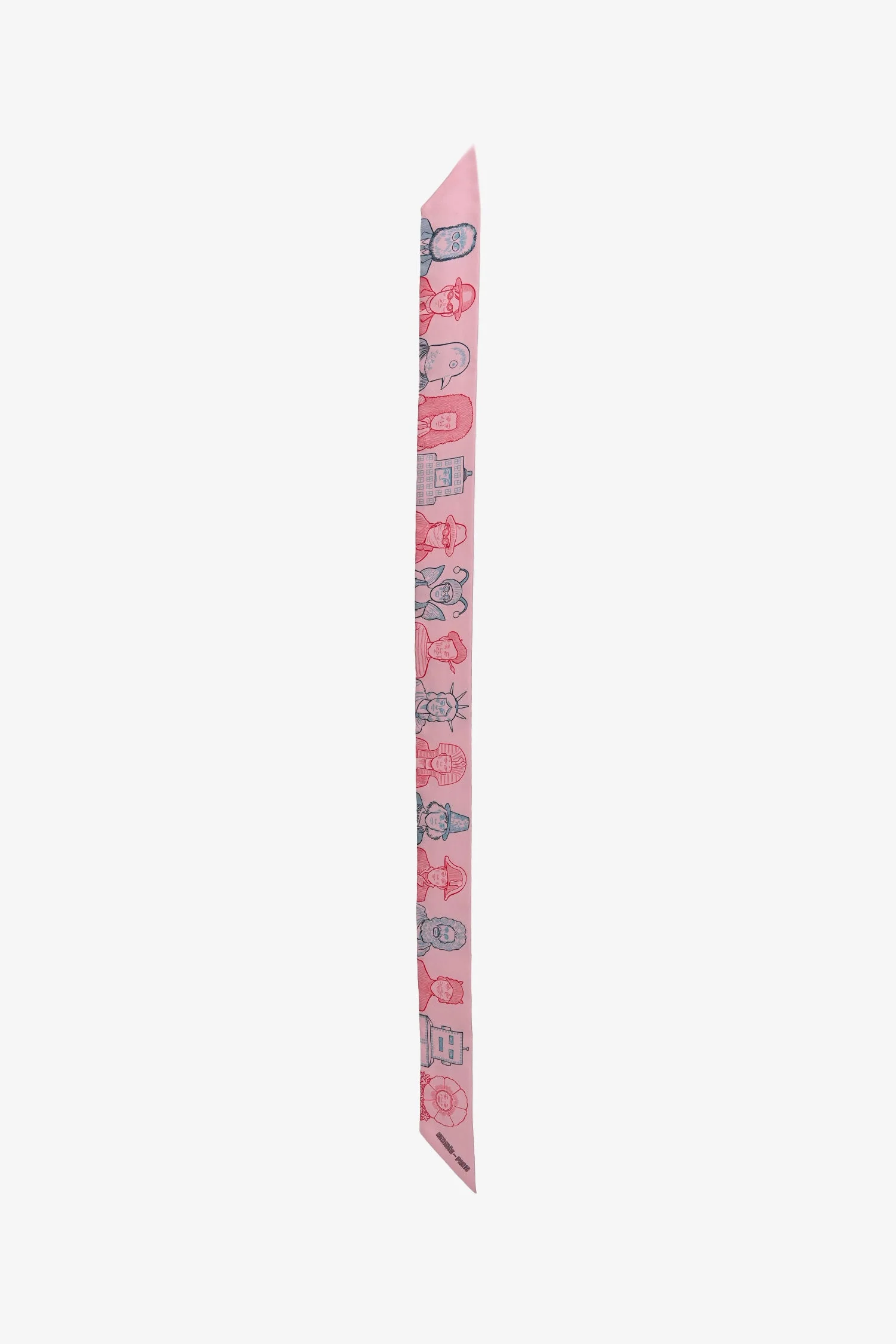 Hermès Rose Pink Silk 'Dress Code' Twilly