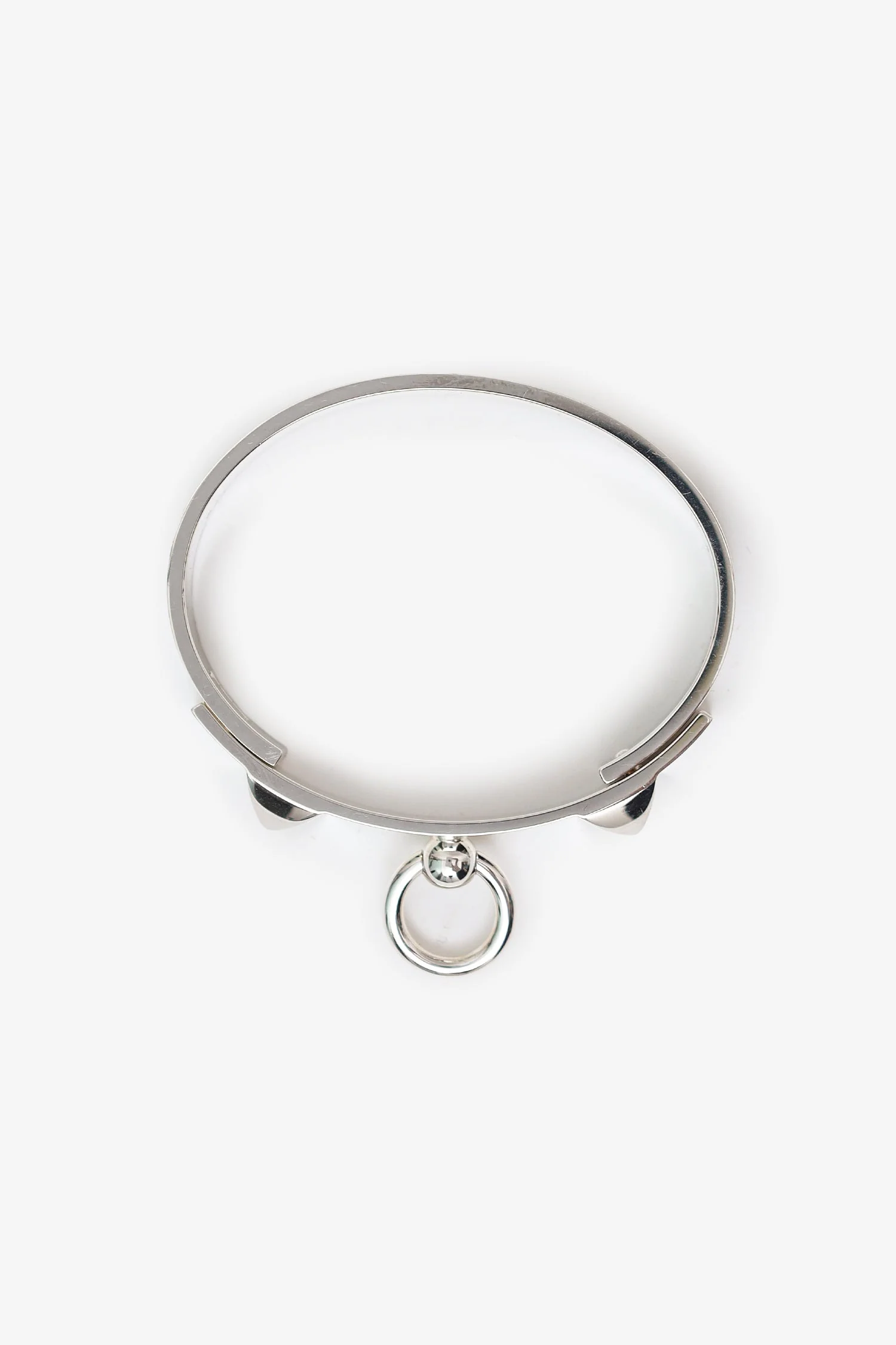 Hermès Sterling Silver Collier de Chien Bracelet Small Model - Image 6