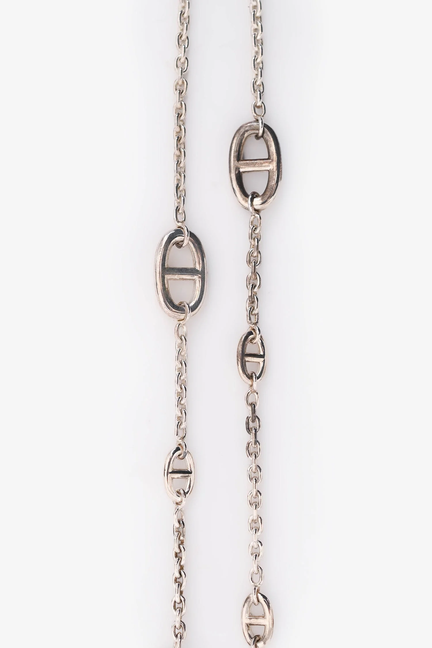 Hermès Sterling Silver Farandole Long Necklace 120 - Image 4
