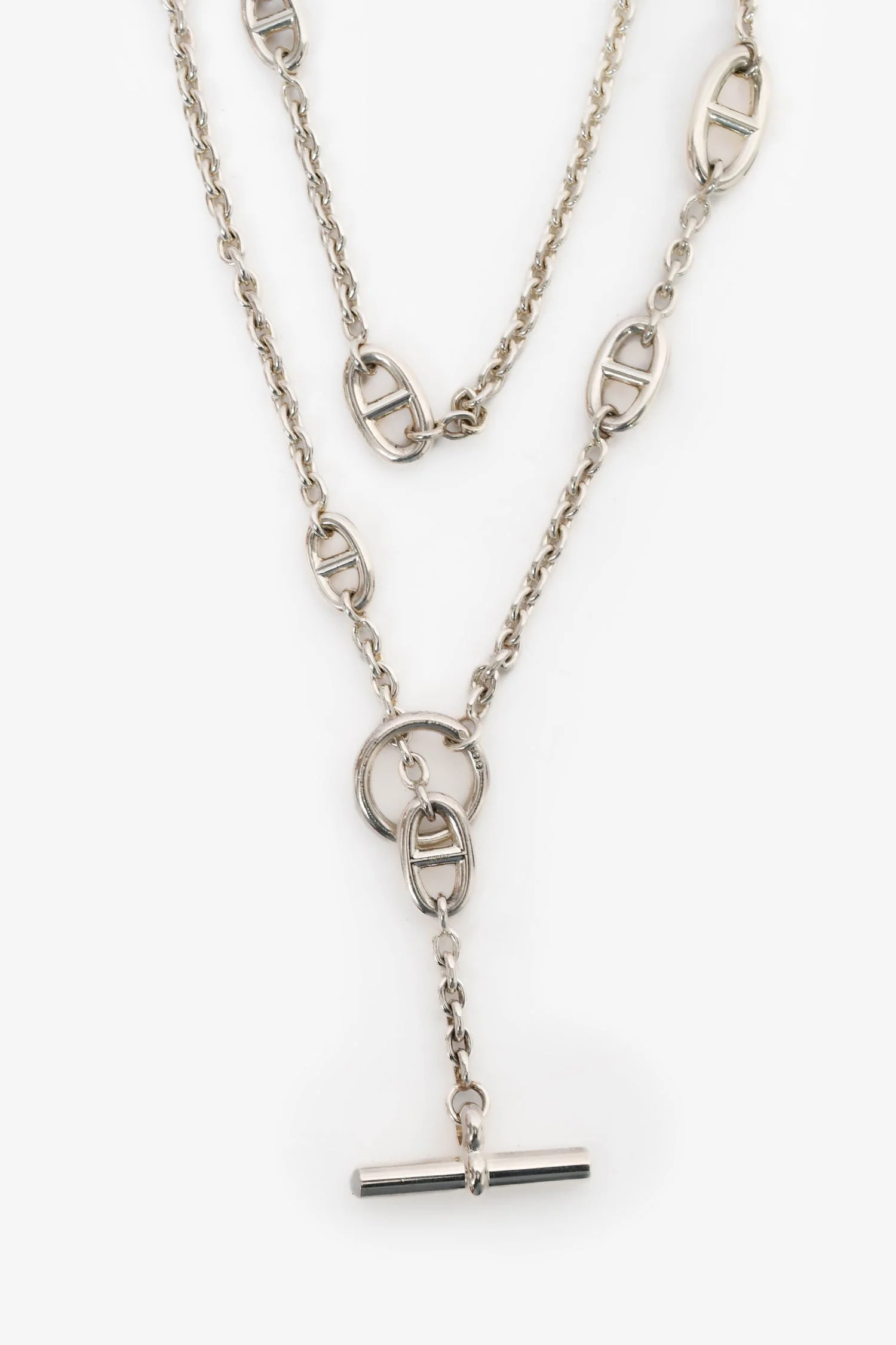 Hermès Sterling Silver Farandole Long Necklace 160 - Image 2