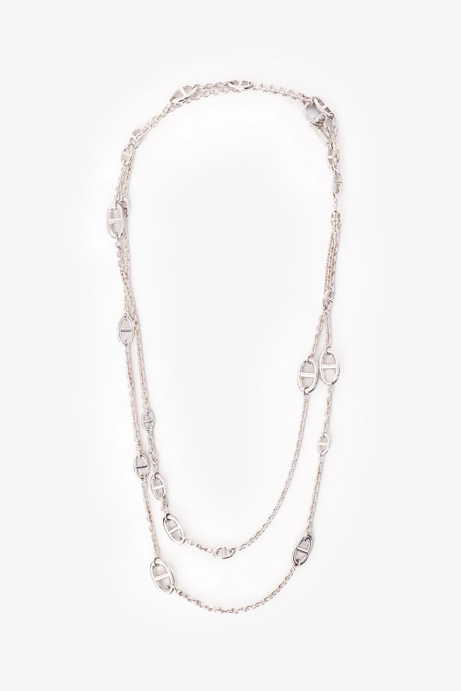 Hermès Sterling Silver Farandole Long Necklace 160 - Image 2