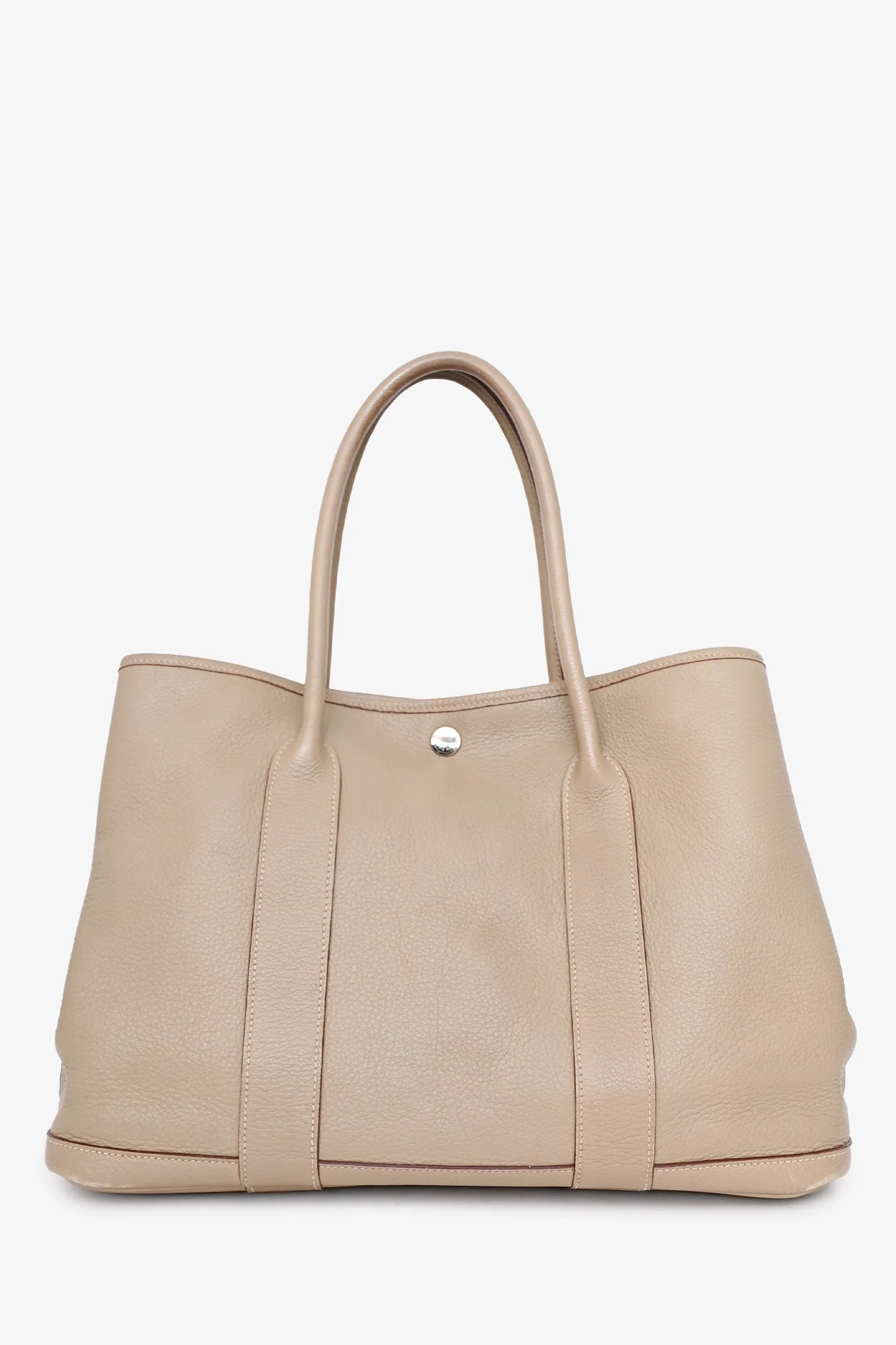 Hermes Taupe Negonda Leather Garden Party 36 - Image 2