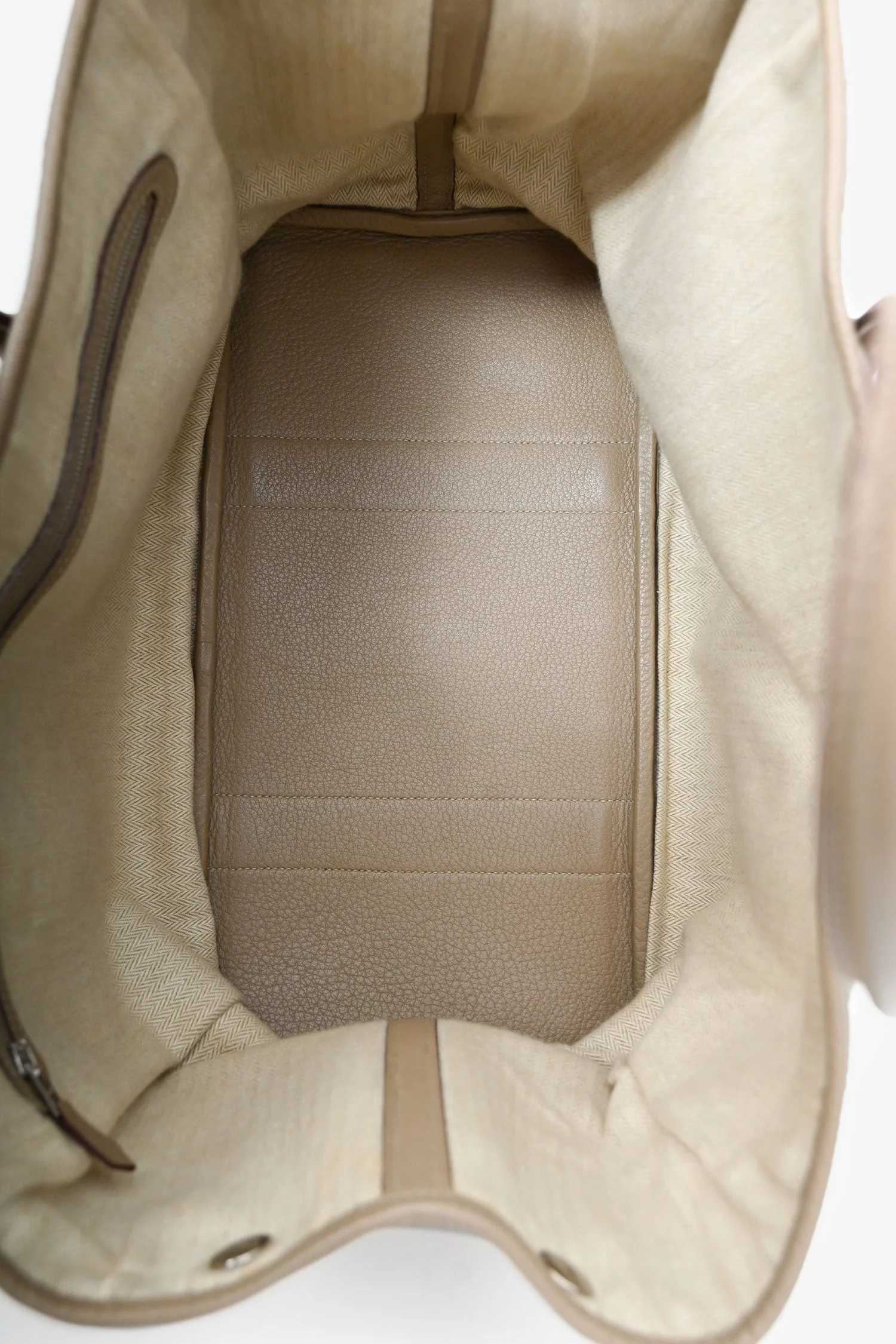 Hermes Taupe Negonda Leather Garden Party 36 - Image 6