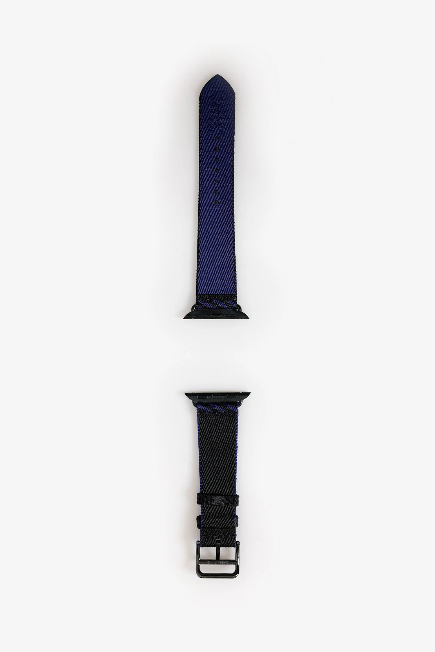 Hermès x Apple Blue Fabric Smart Watch Strap - Image 2
