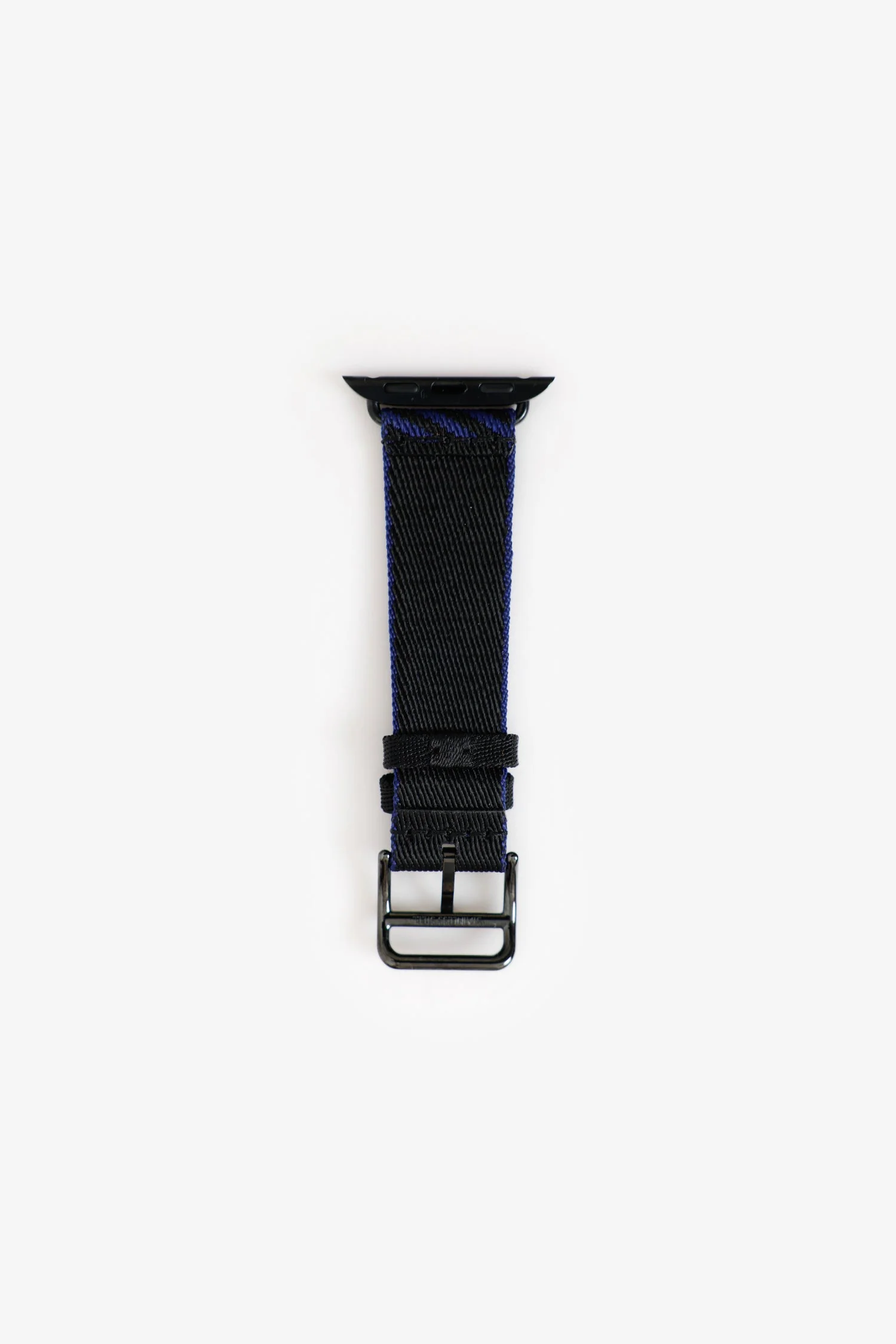 Hermès x Apple Blue Fabric Smart Watch Strap - Image 5
