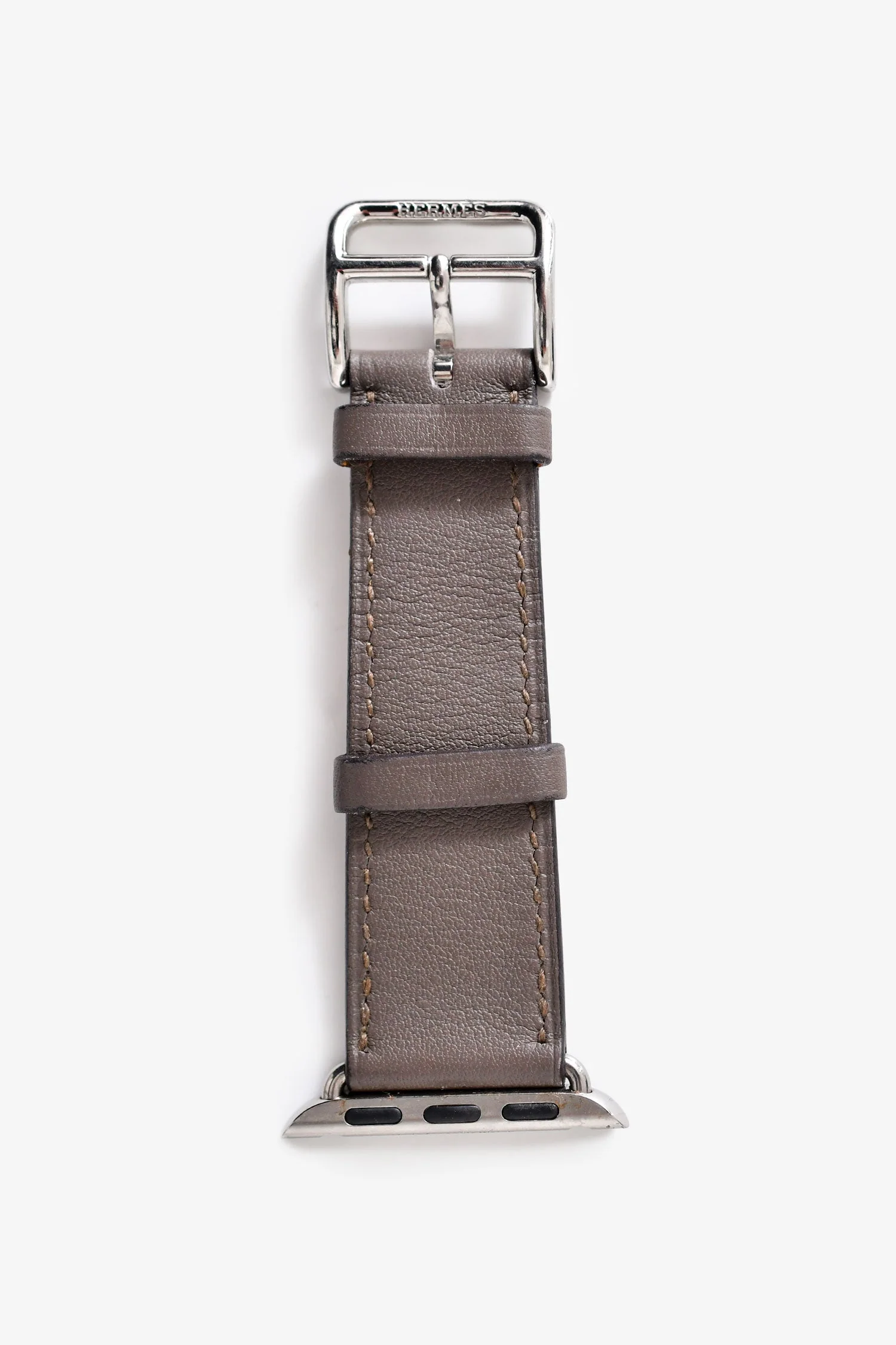 Hermès x Apple Watch 2015 Grey Leather Double Tour 38MM Case - Image 2