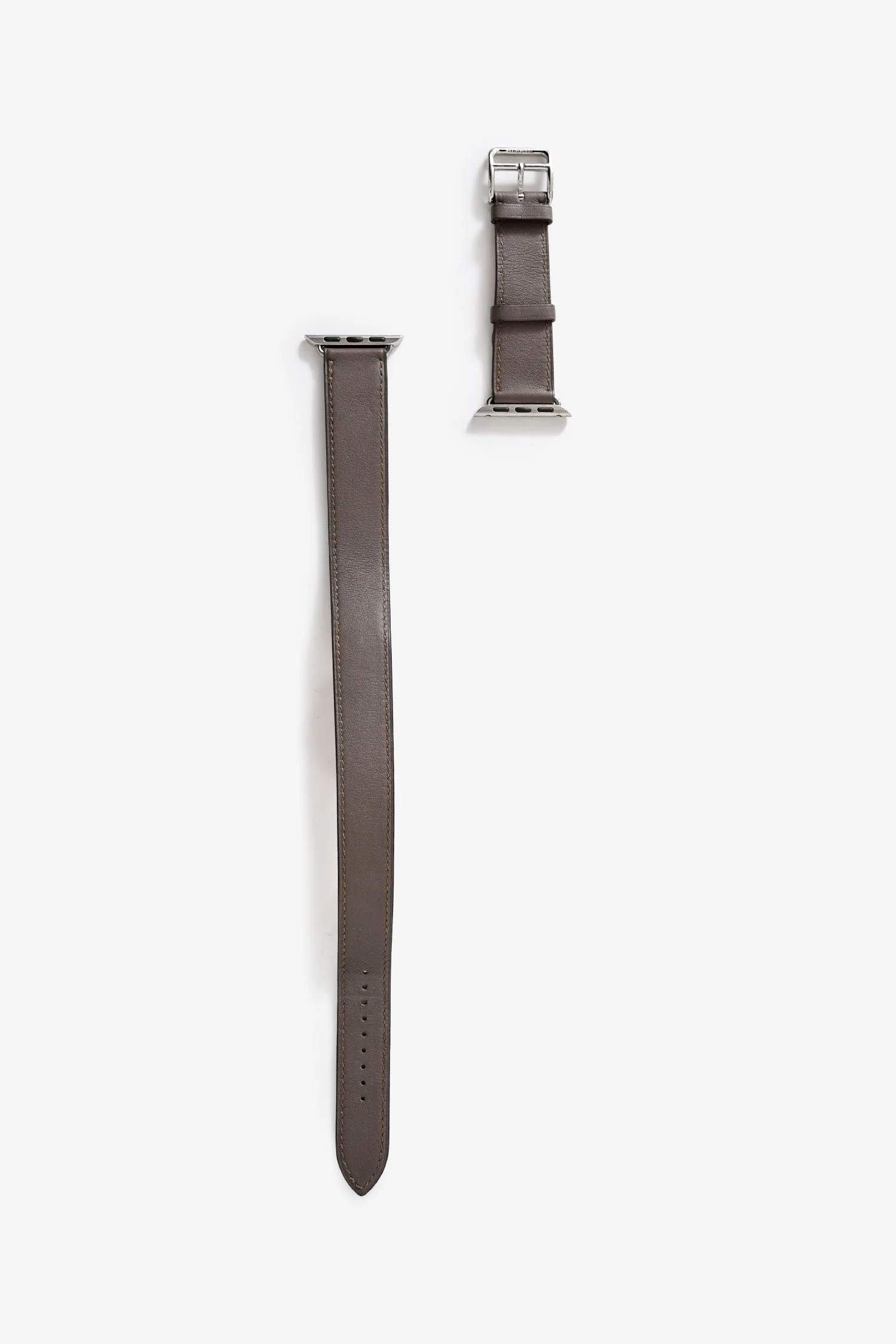 Hermès x Apple Watch 2015 Grey Leather Double Tour 38MM Case - Image 3