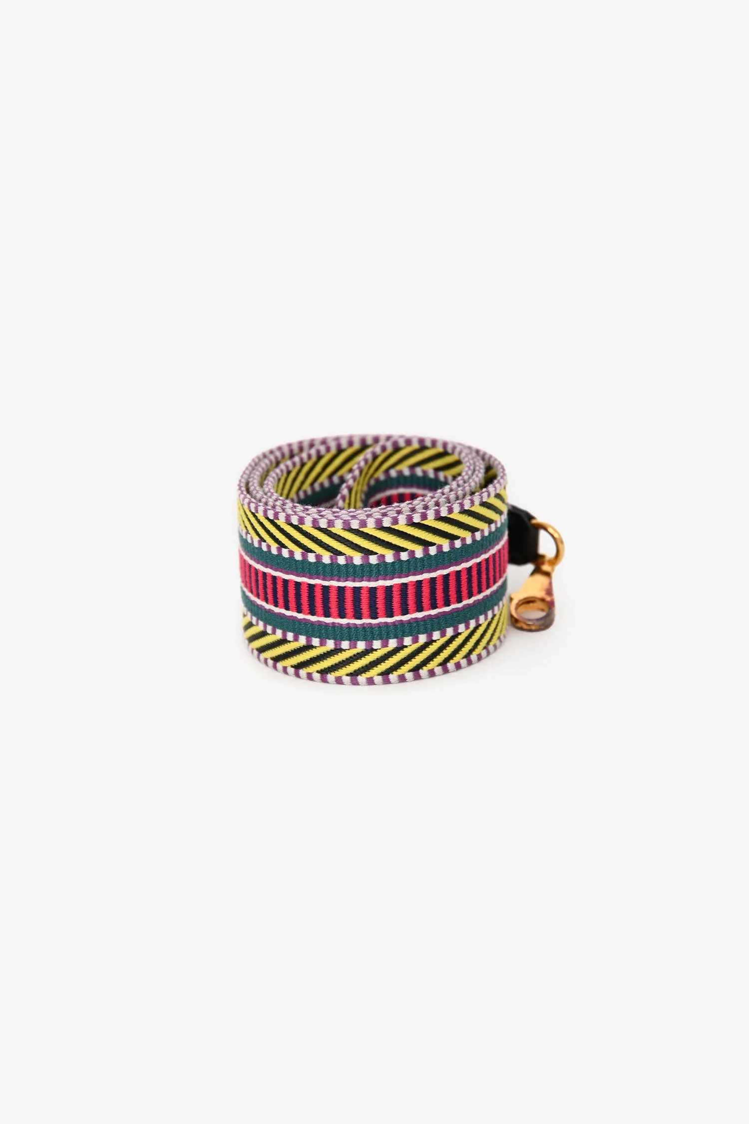 Hermès Yellow/Red Canvas Sangle Cavale 50mm Bag Strap - Image 3