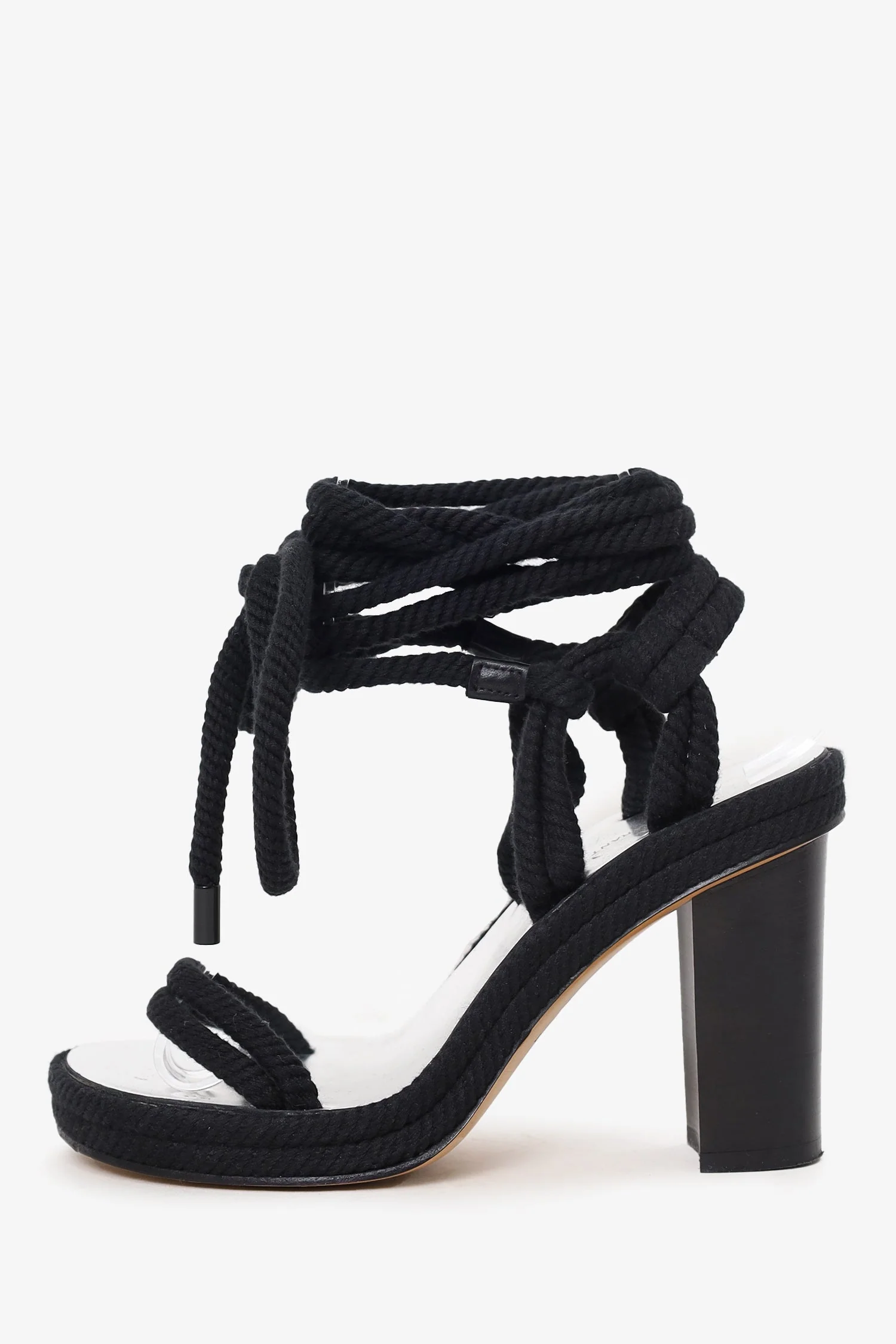 Isabel Marant Black Rope Tie Up Heels Size 35 - Image 4