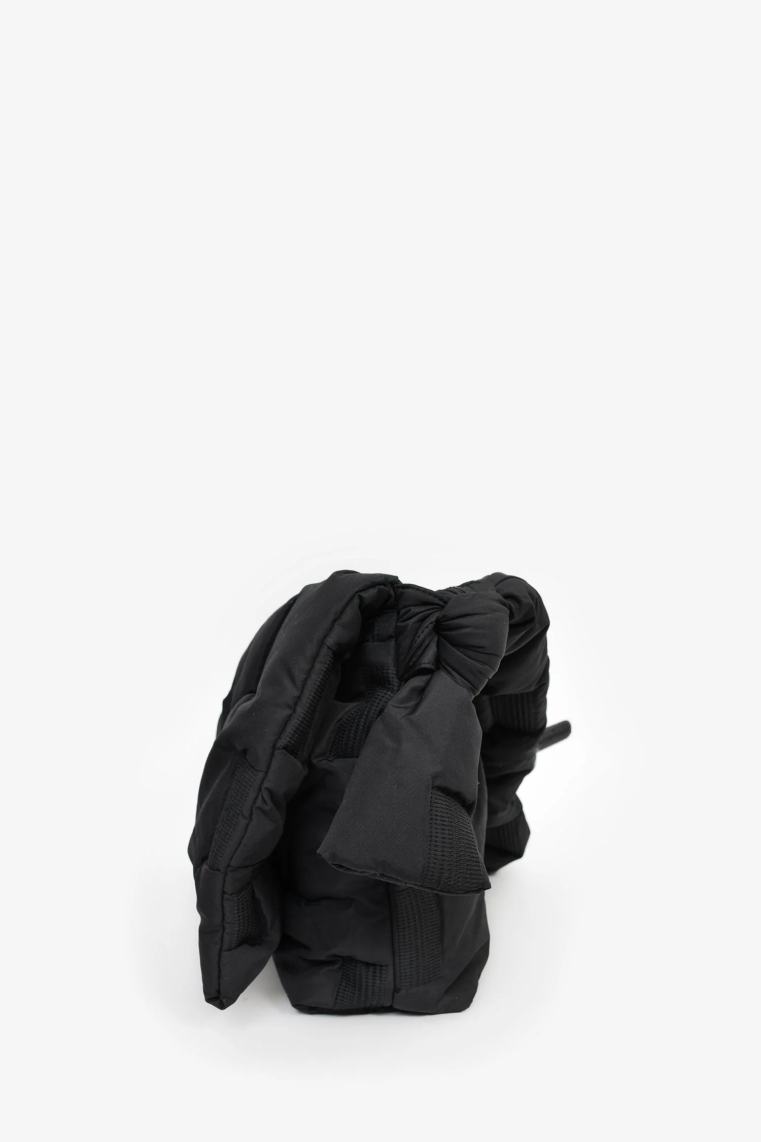 Issey Miyake Black Puffer Messenger Bag - Image 4