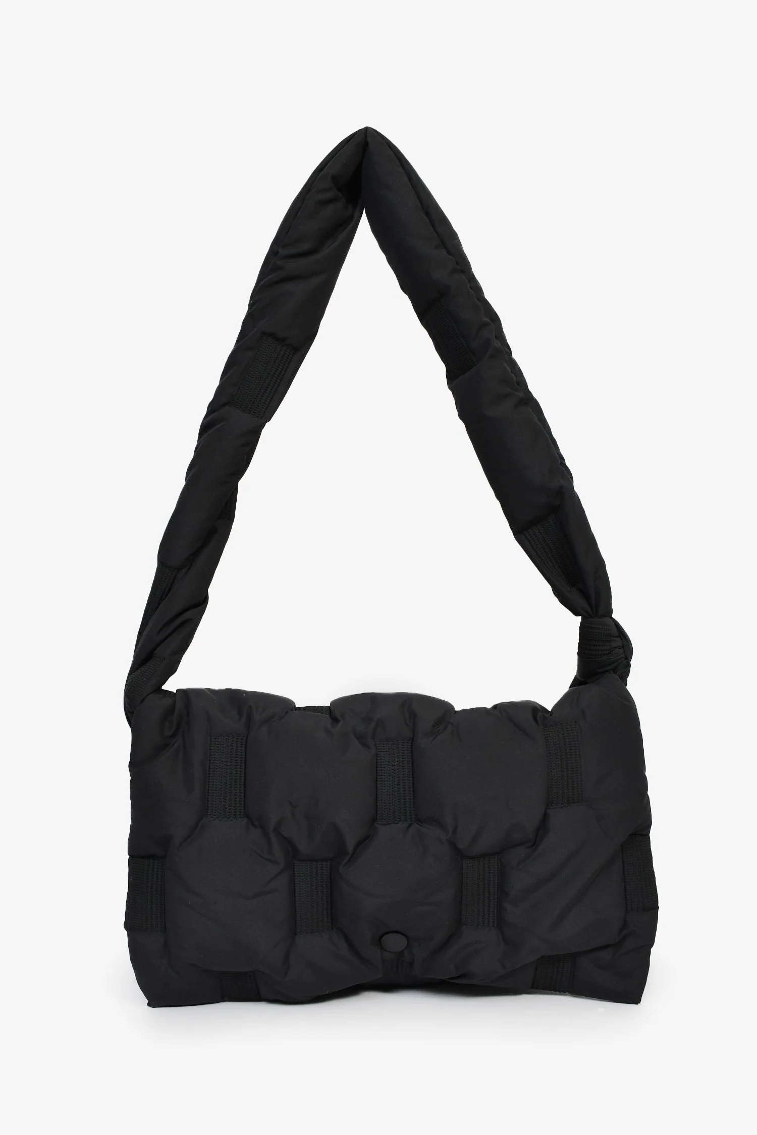 Issey Miyake Black Puffer Messenger Bag - Image 7