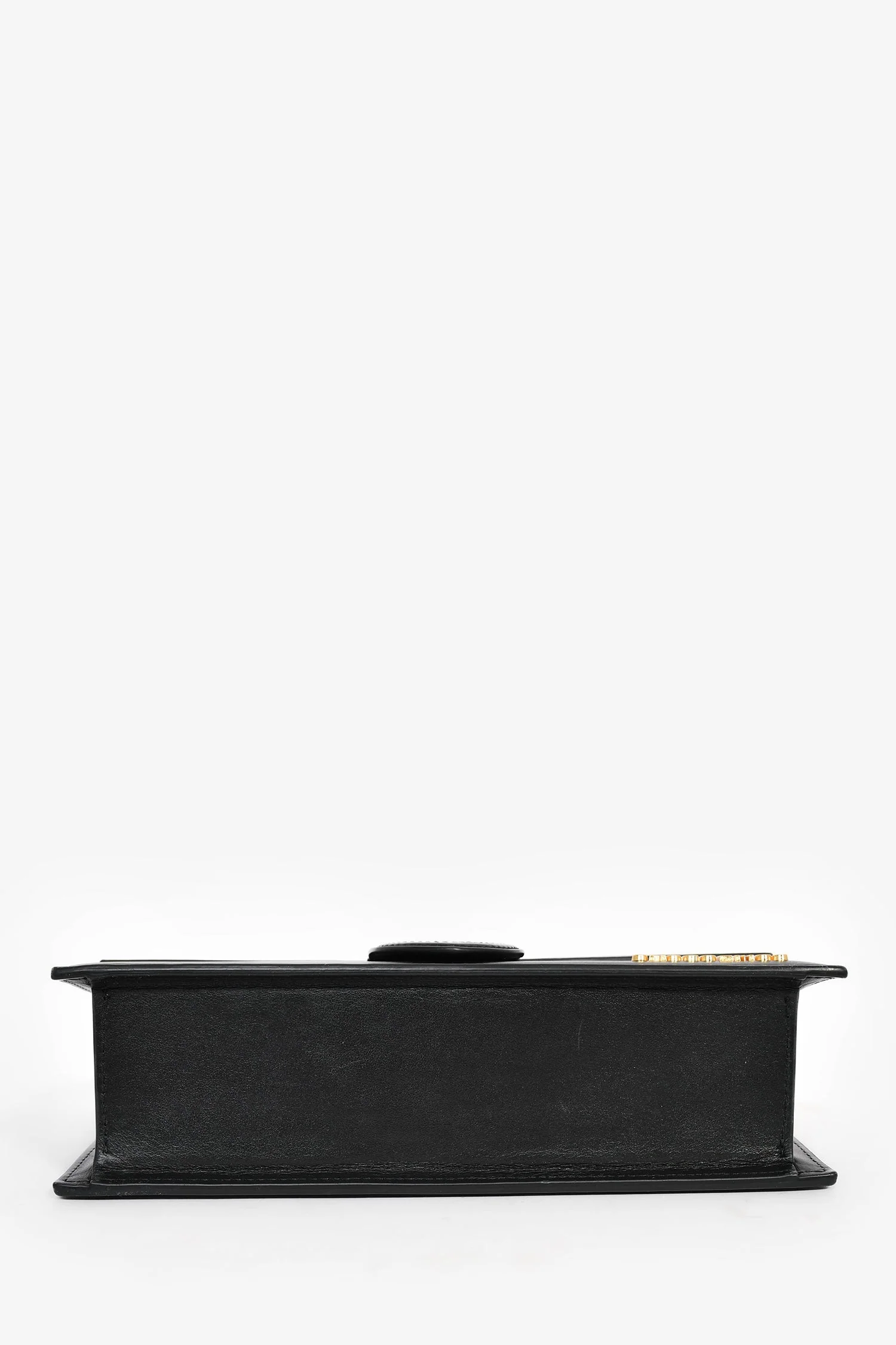 Jacquemus Black Leather 'Le Bambino' Large Shoulder Bag with Strap - Image 6