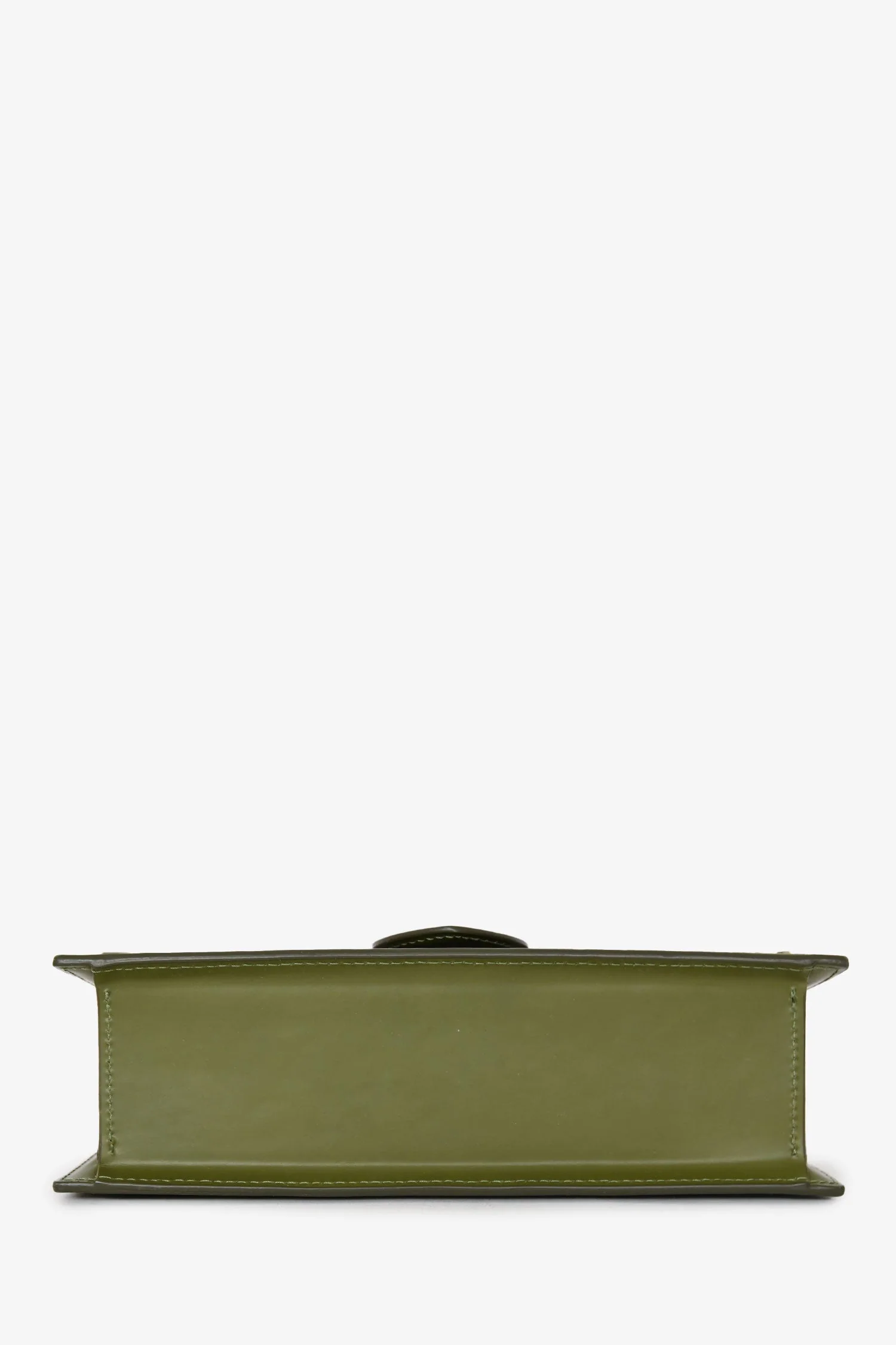 Jacquemus Olive Green Leather Le Grand Bambino with Strap - Image 5