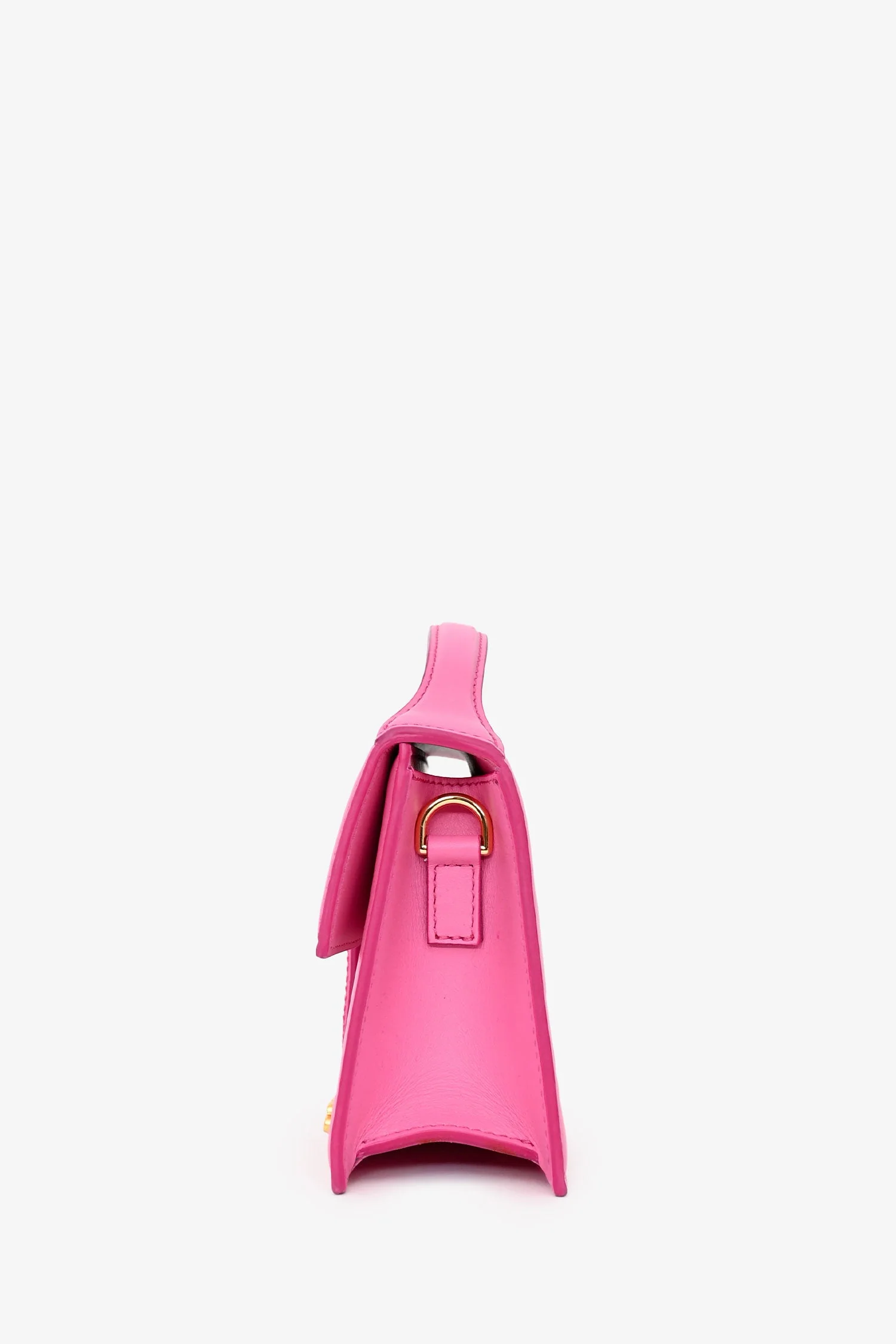 Jacquemus Pink Leather Le Bambino Top Handle Bag - Image 4