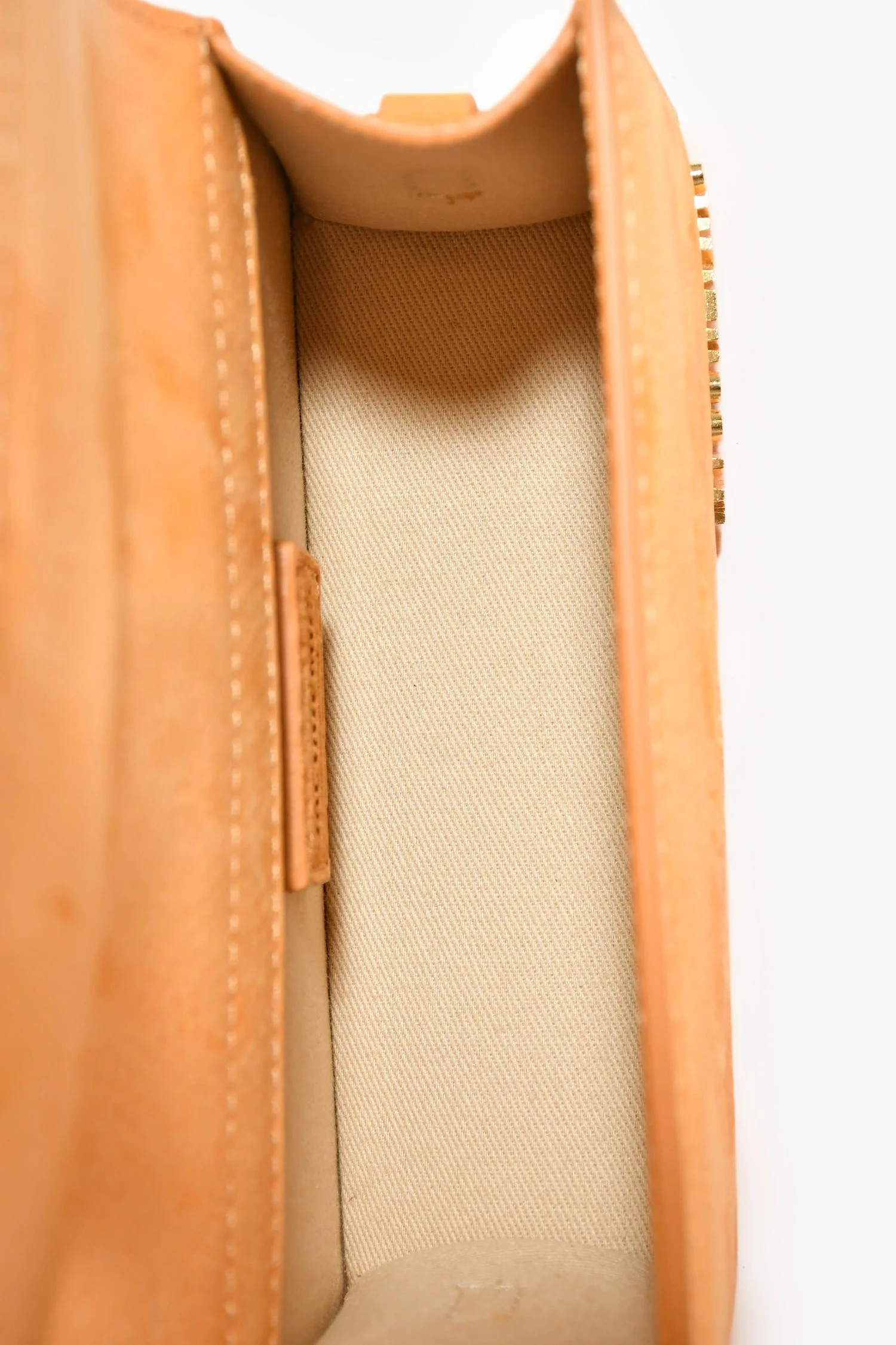 Jacquemus Yellow Brushed Leather Mini Bambino Crossbody Top Handle Bag - Image 7