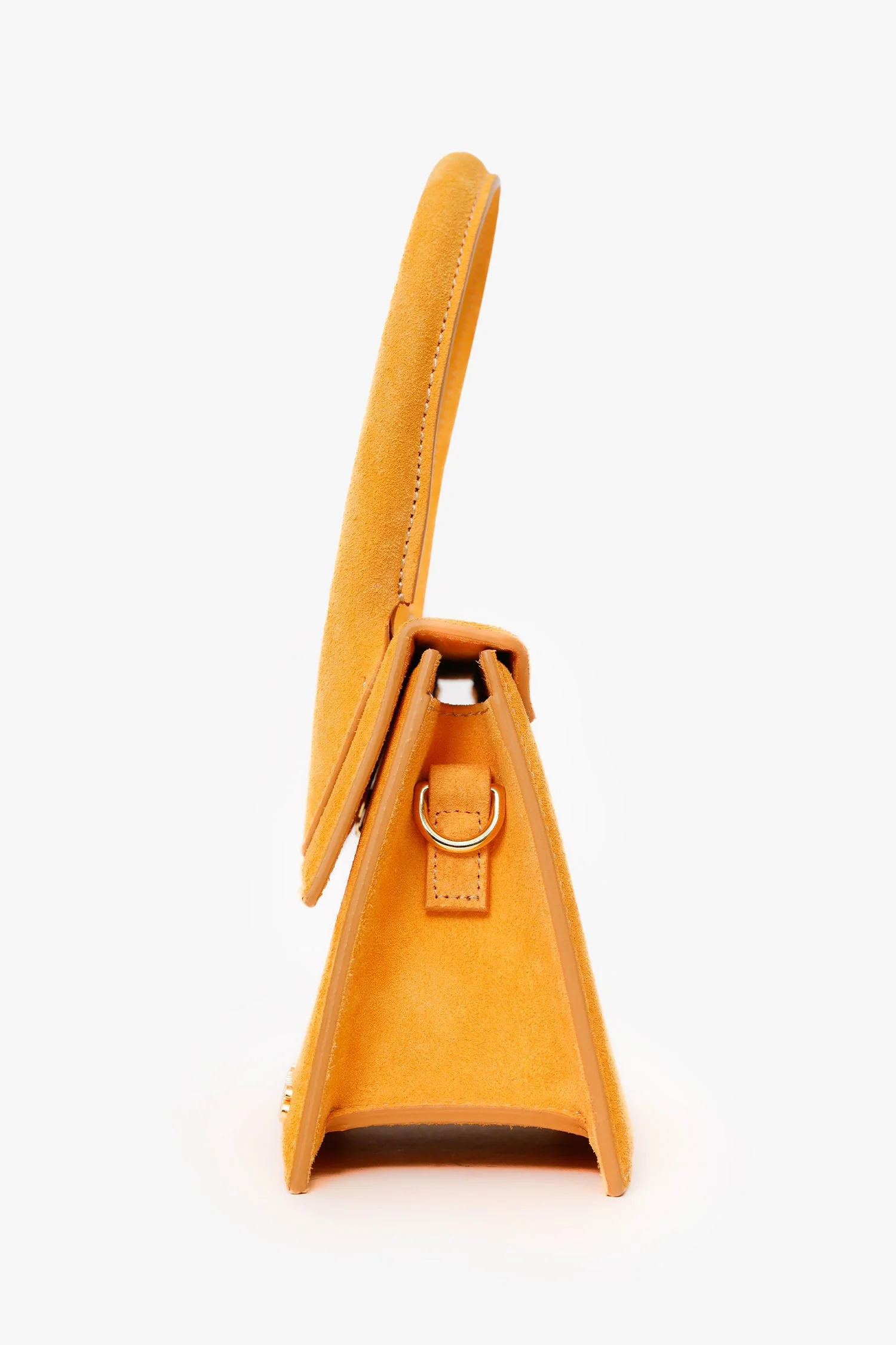 Jacquemus Yellow Suede 'Le Grand Chiquito' Shoulder Bag With Strap - Image 3