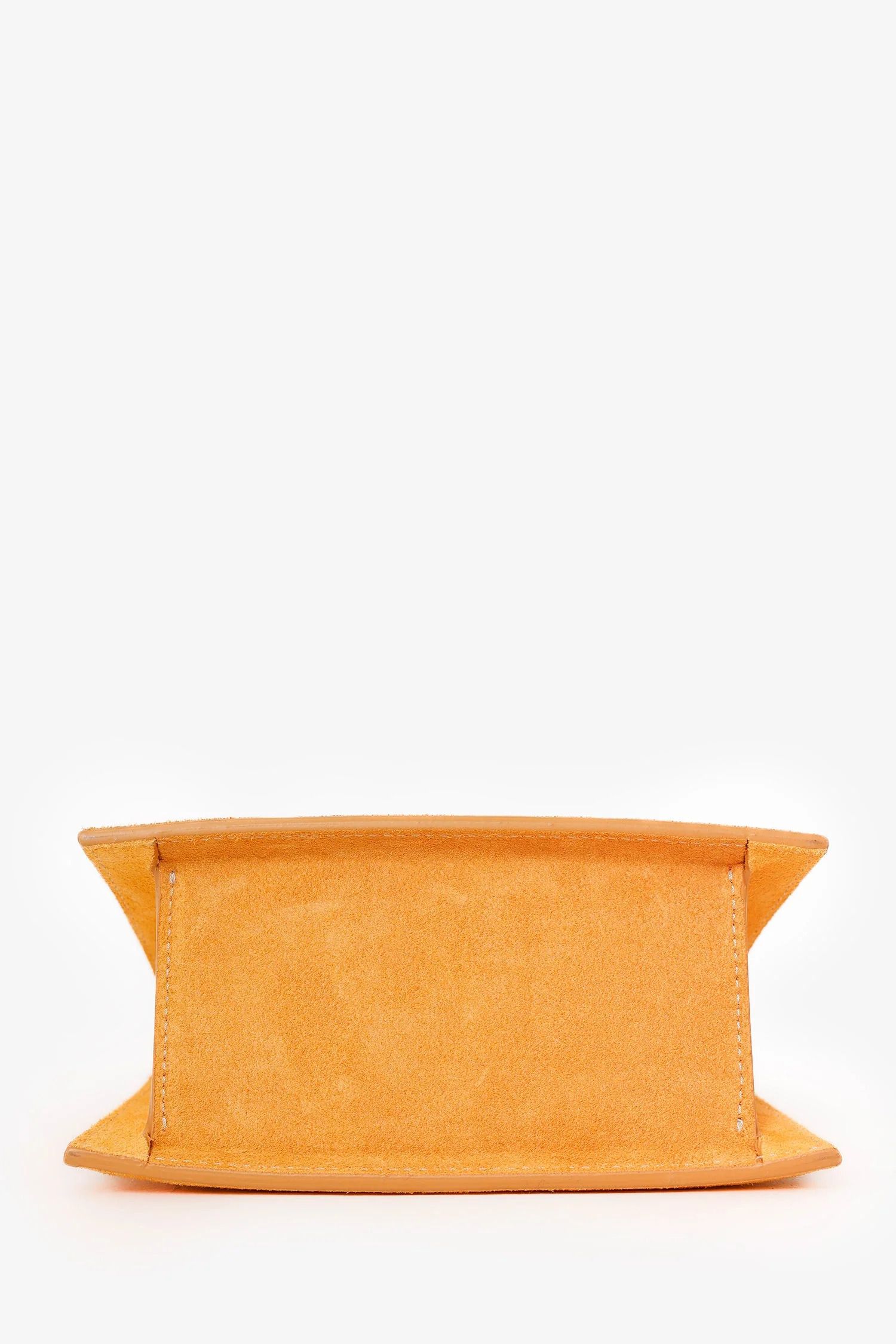 Jacquemus Yellow Suede 'Le Grand Chiquito' Shoulder Bag With Strap - Image 5