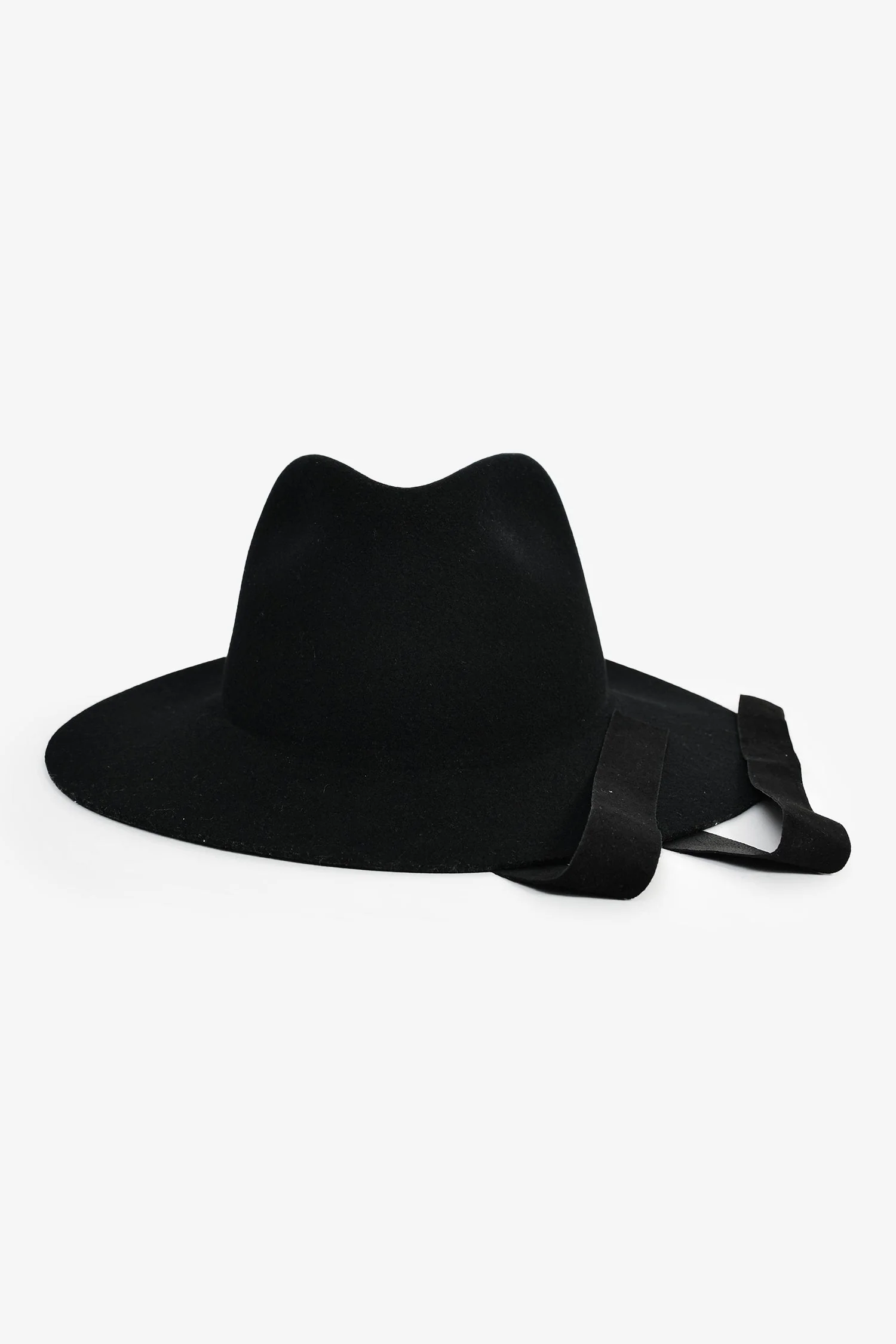 Janessa Leone Black Wool Wide Brim Hat - Image 2