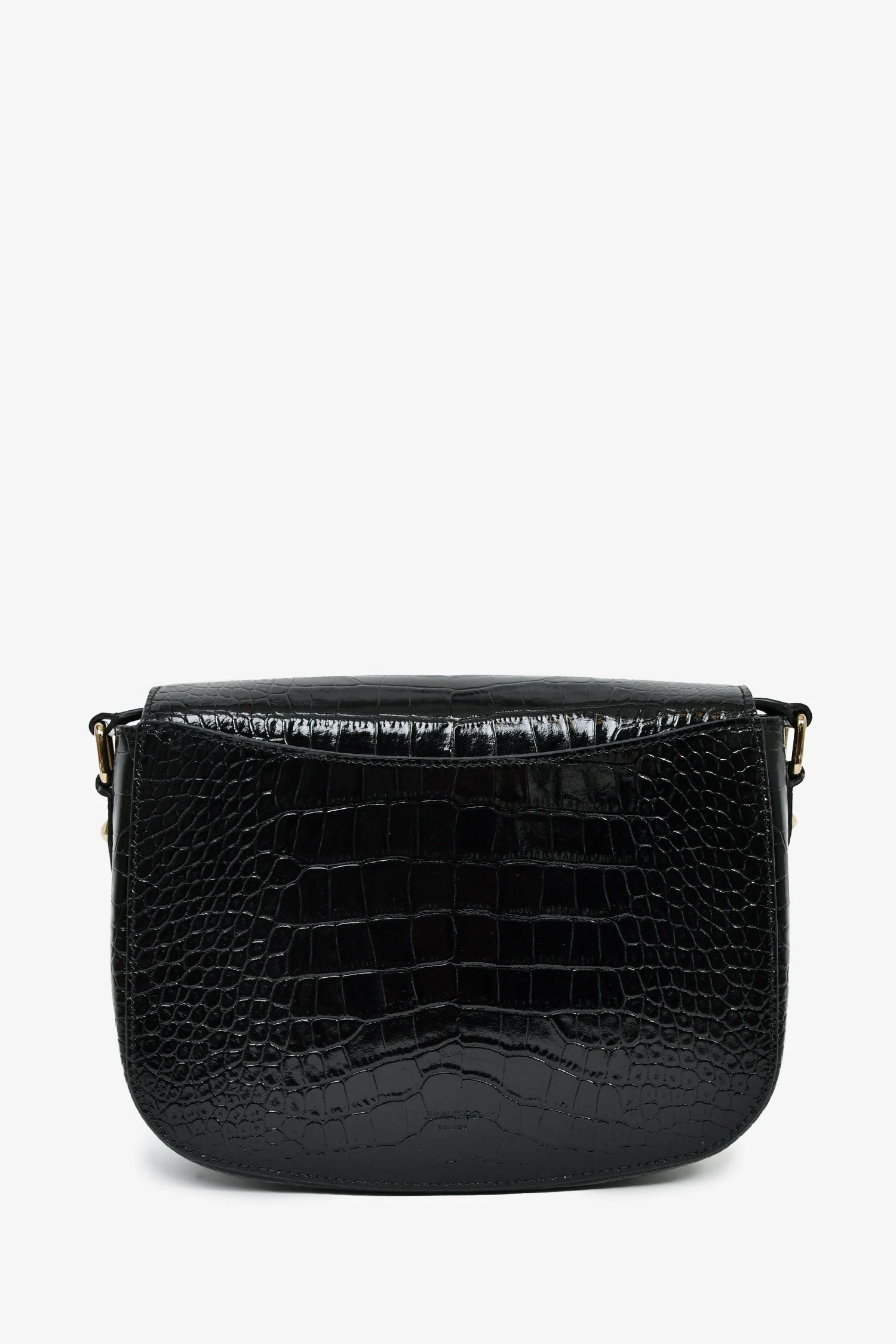 Jimmy Choo Black Patent Embossed Croc 'JC Satchel' Crossbody Bag - Image 2