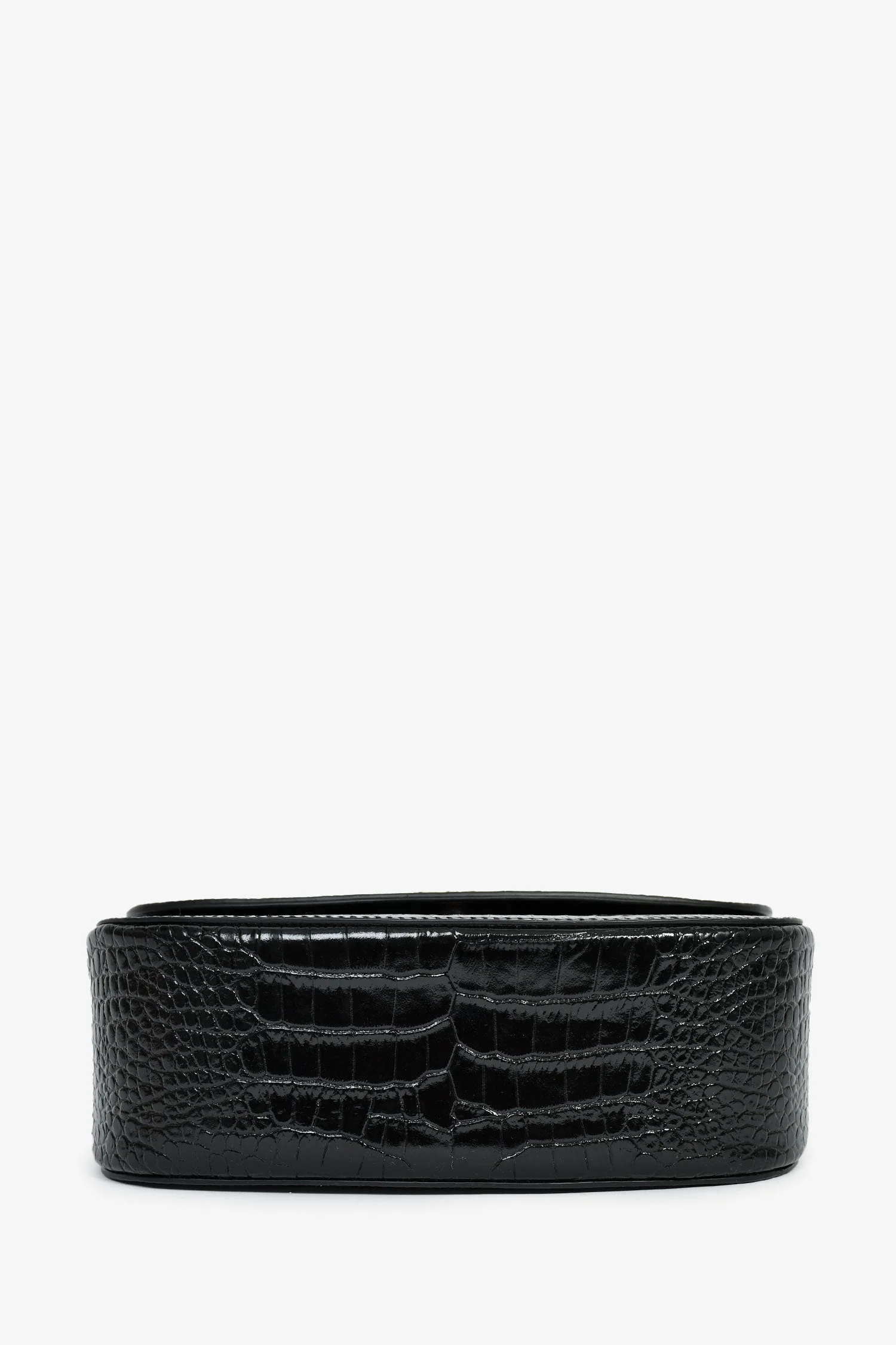 Jimmy Choo Black Patent Embossed Croc 'JC Satchel' Crossbody Bag - Image 5
