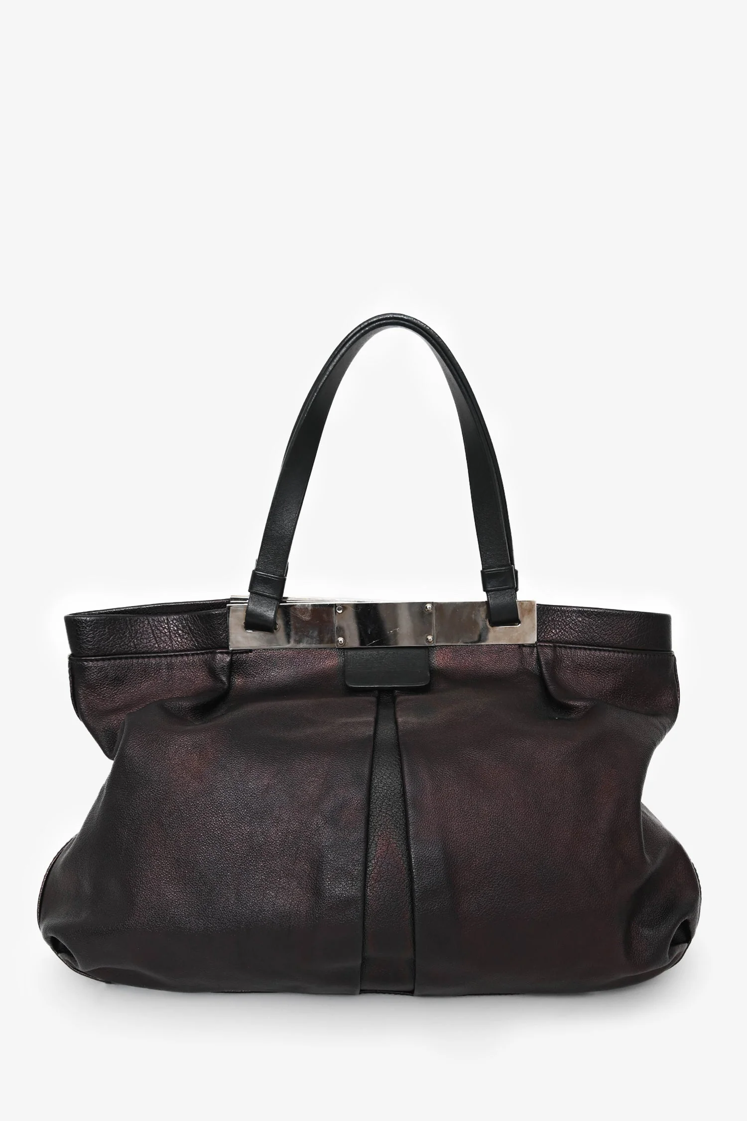 Jimmy Choo Brown/Black Metallic Leather Bag - Image 2