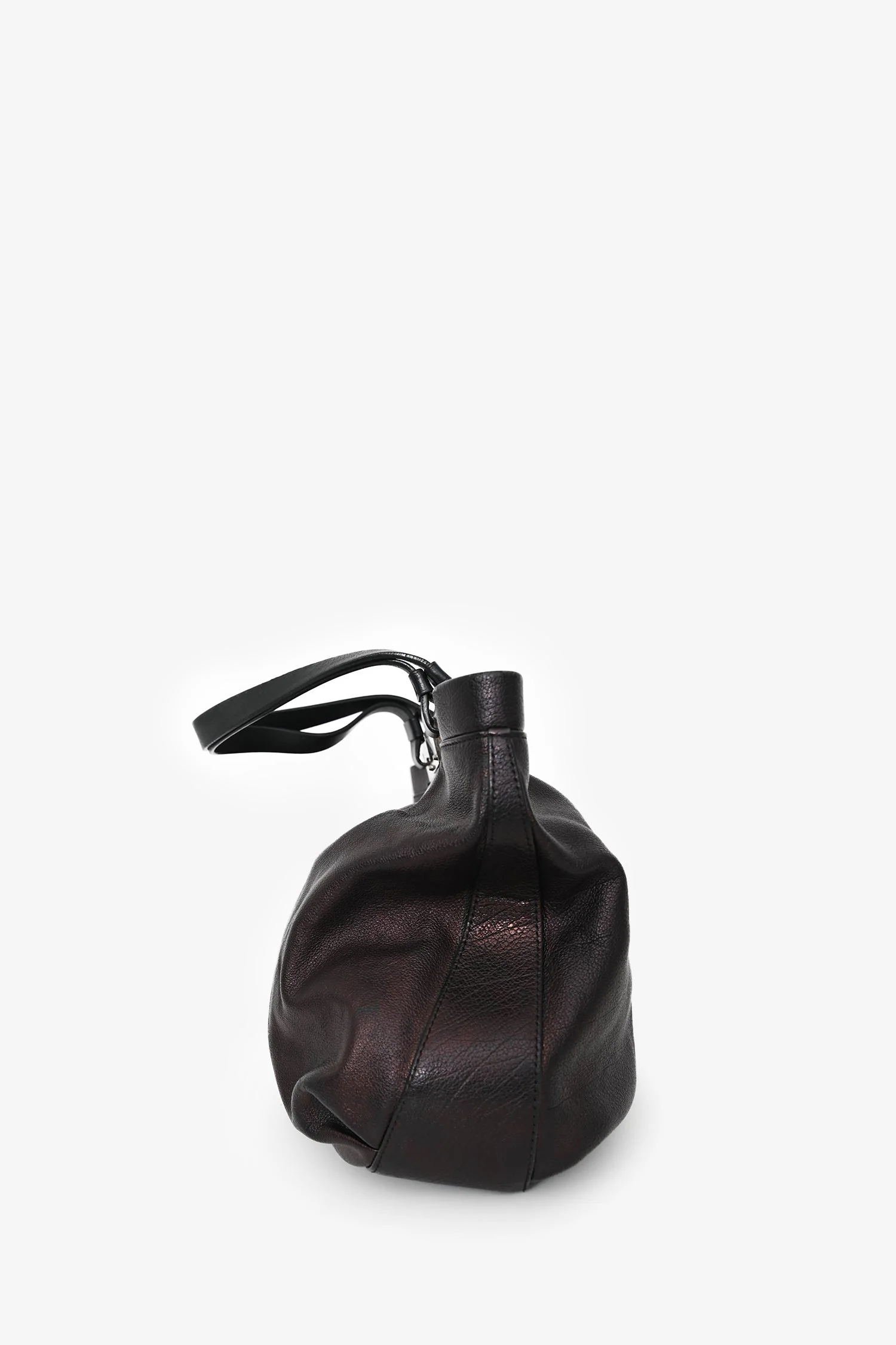 Jimmy Choo Brown/Black Metallic Leather Bag - Image 3