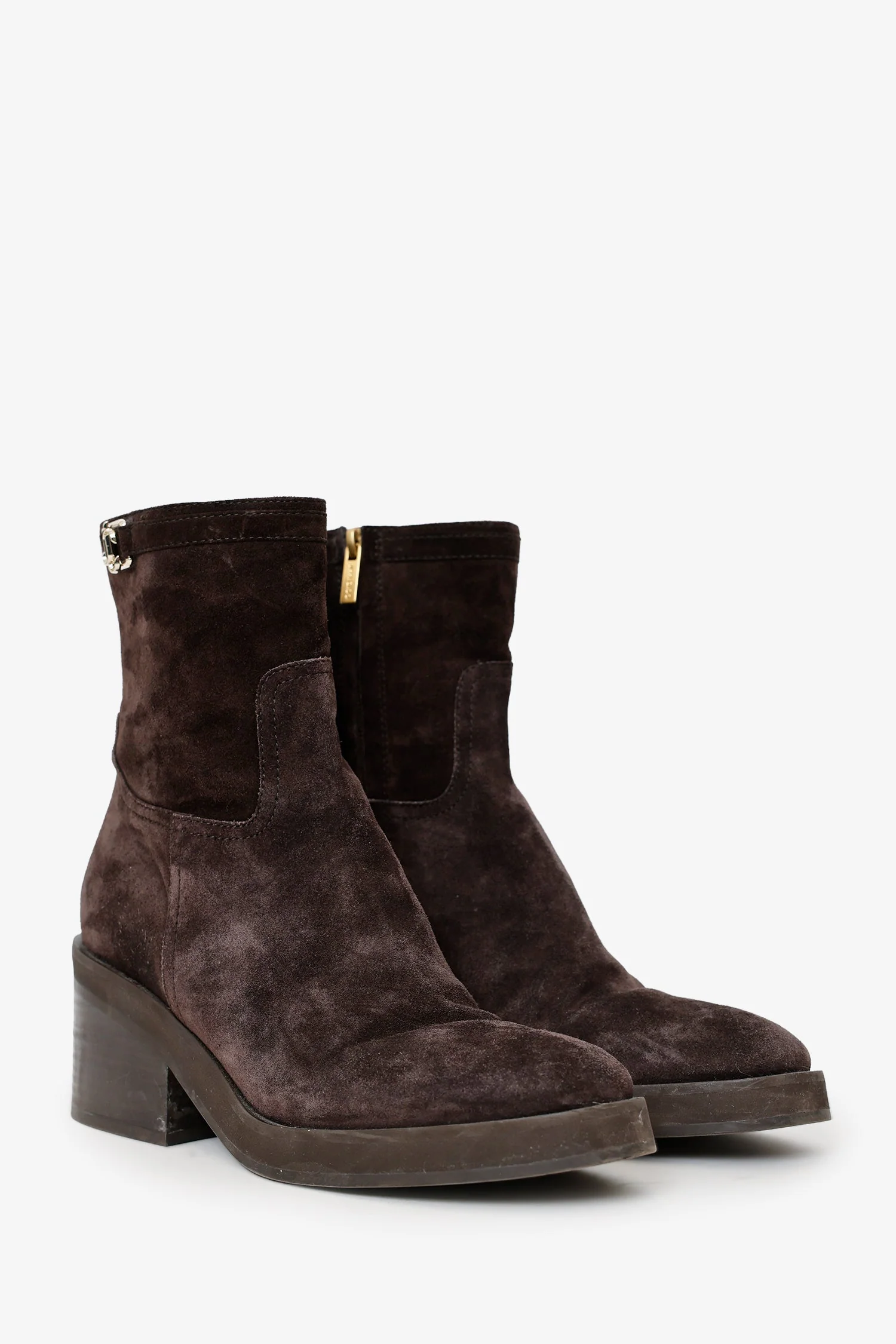 Jimmy Choo Brown Suede 'Yasmin' 70 Ankle Boots Size 38.5 - Image 2