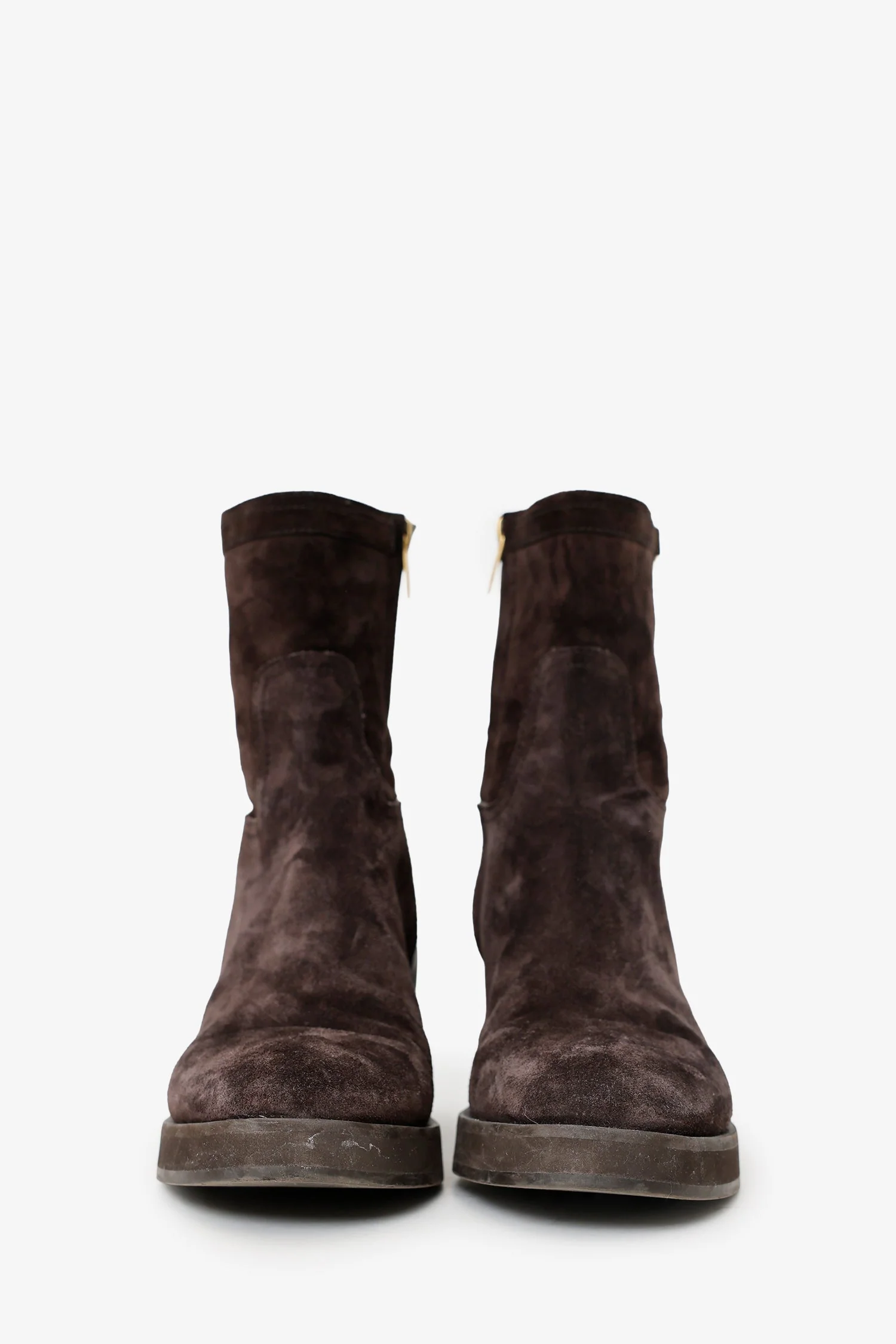 Jimmy Choo Brown Suede 'Yasmin' 70 Ankle Boots Size 38.5 - Image 3
